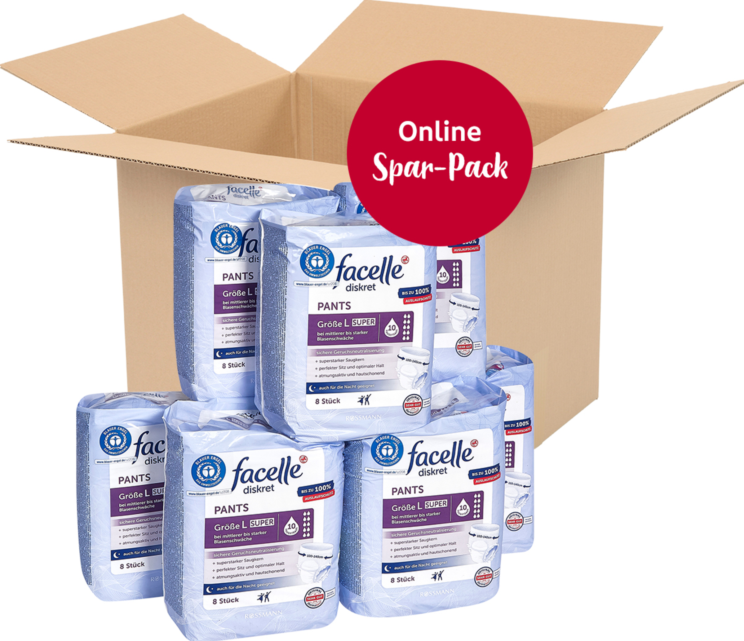 facelle diskret Vorteilspack Pants super Gr. L