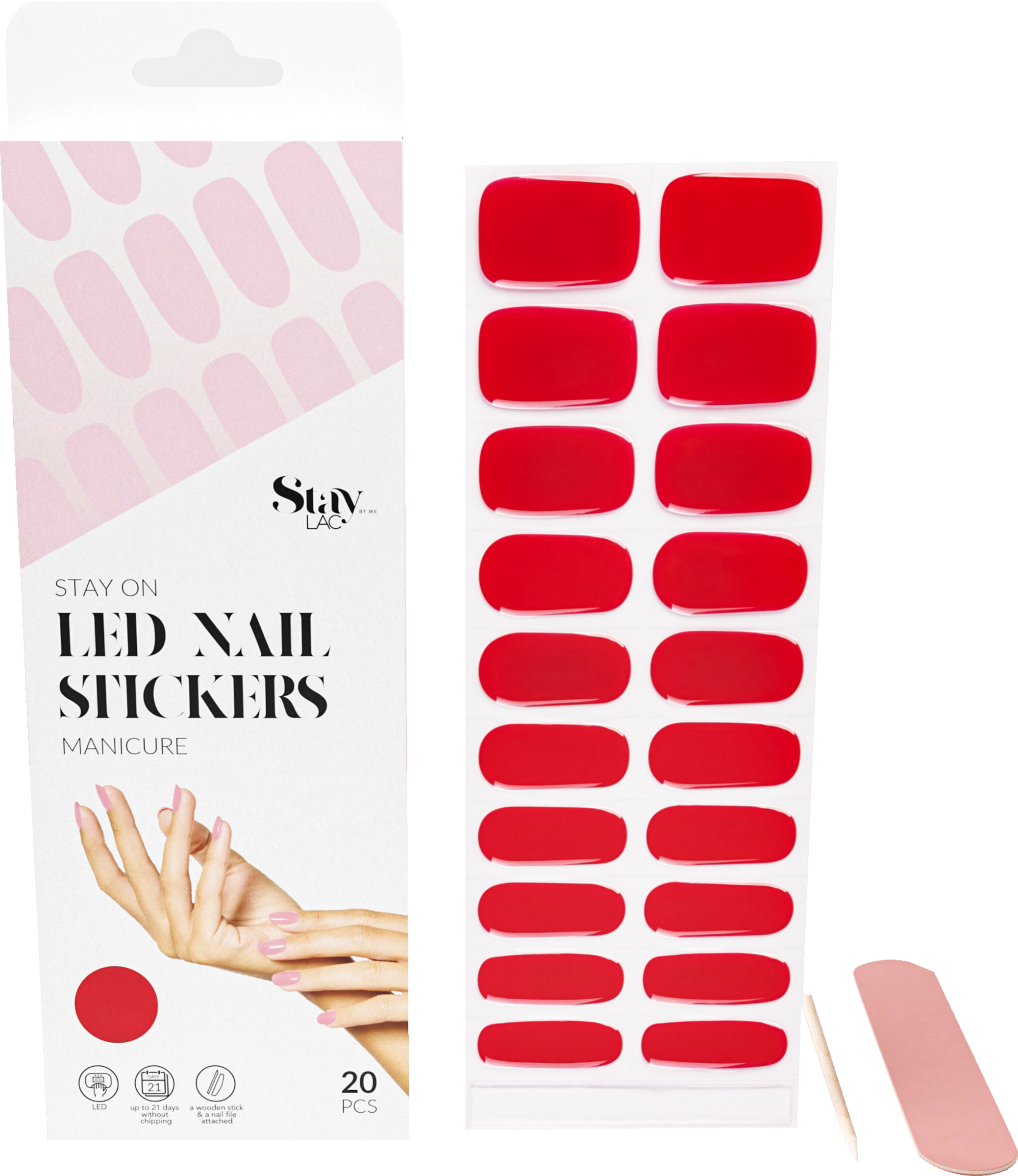 Staylac Stay On LED Nagelsticker - Stay Classic