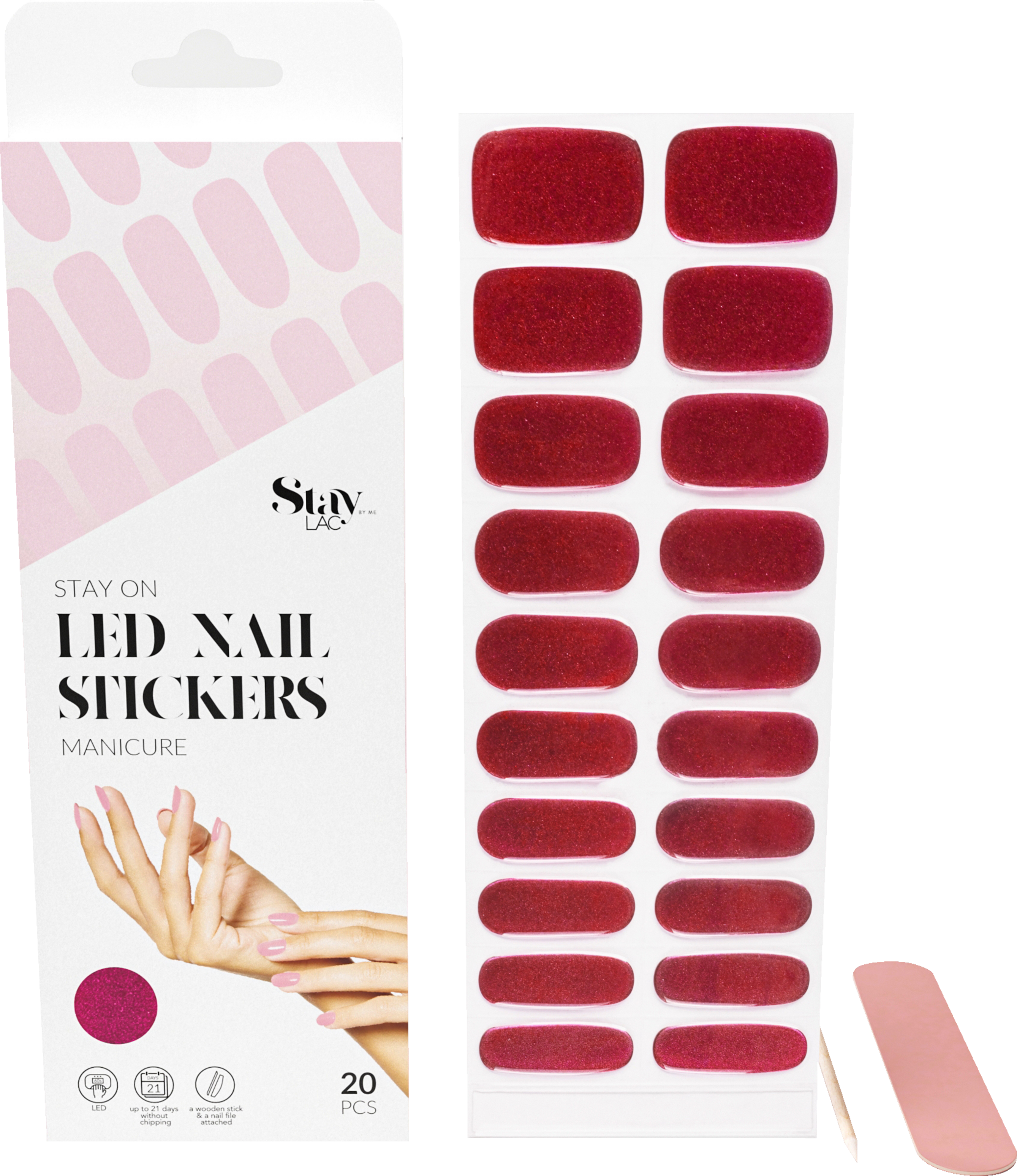 Staylac Stay On LED Nagelsticker - Stay Holo