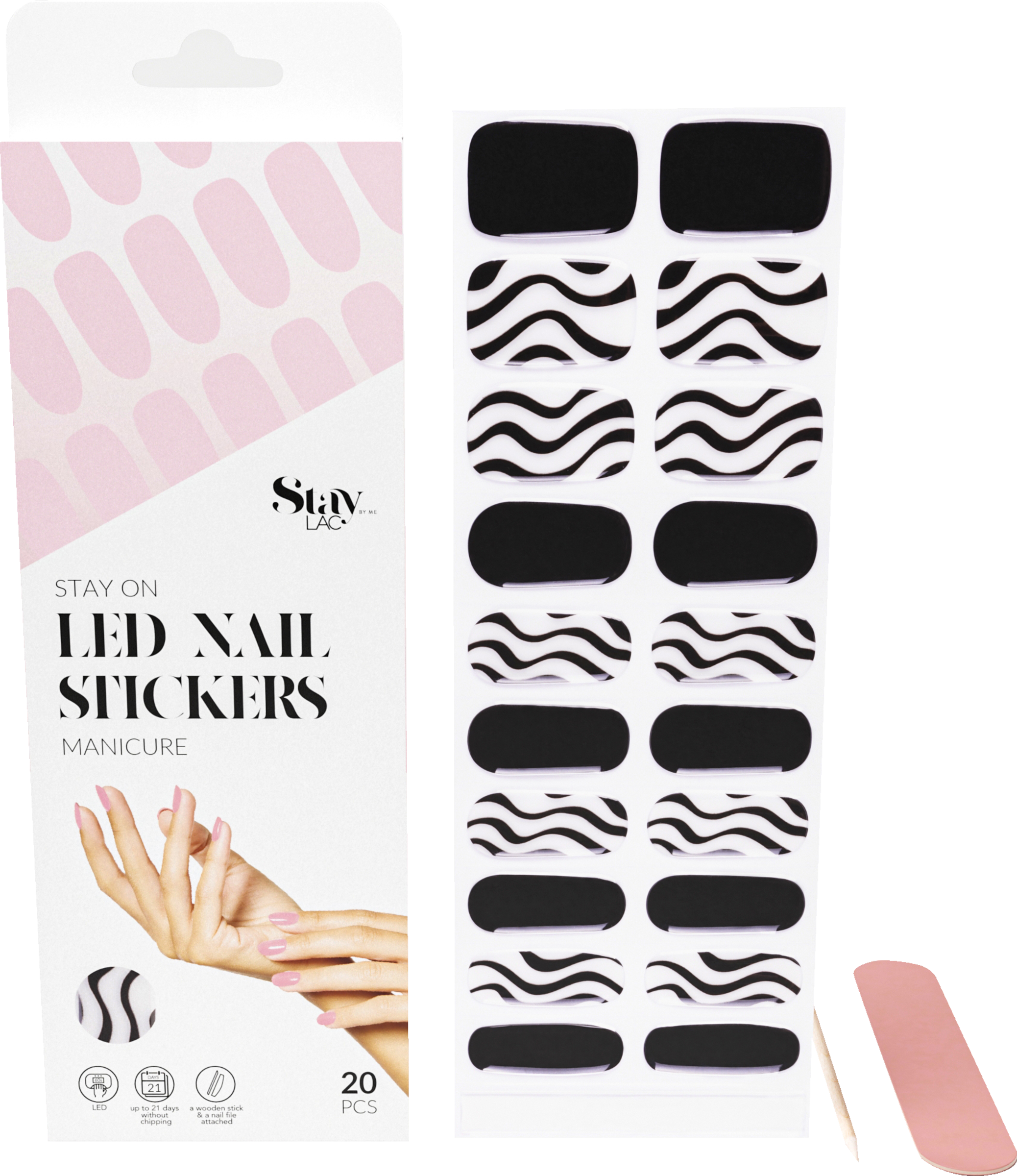 Staylac Stay On LED Nagelsticker - Stay Fierce