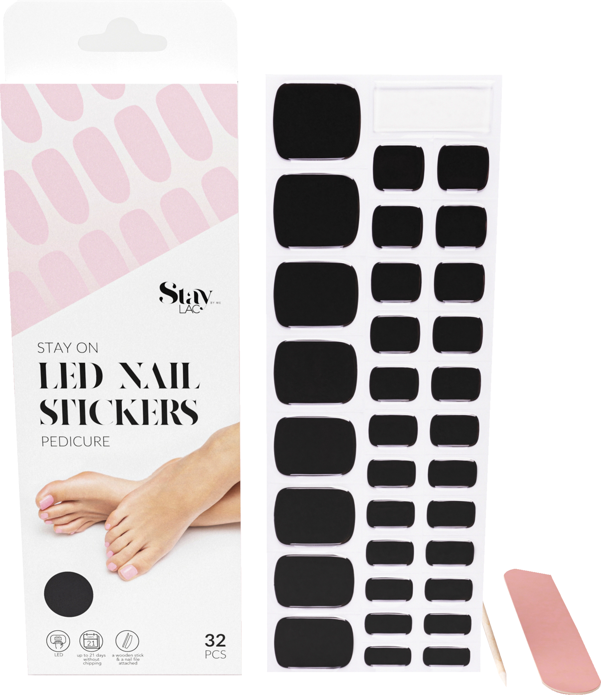 Staylac Stay On LED Nagelsticker - Stay Bold