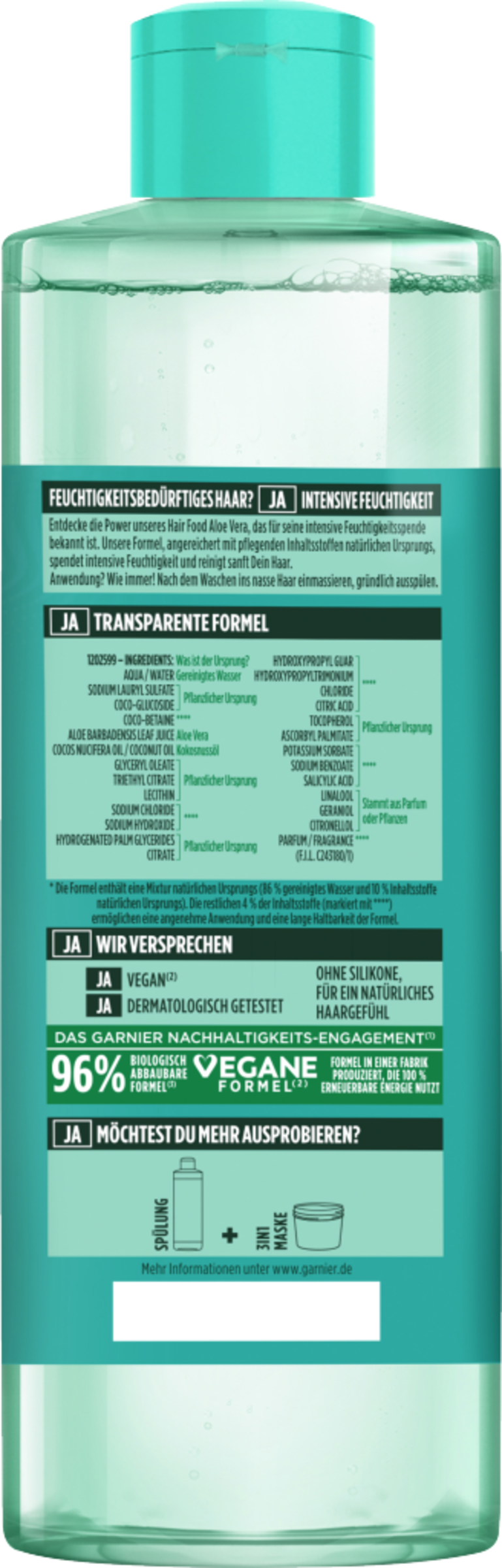 Garnier Fructis Feuchtigkeits Aloe Vera Hair Food Shampoo online kaufen