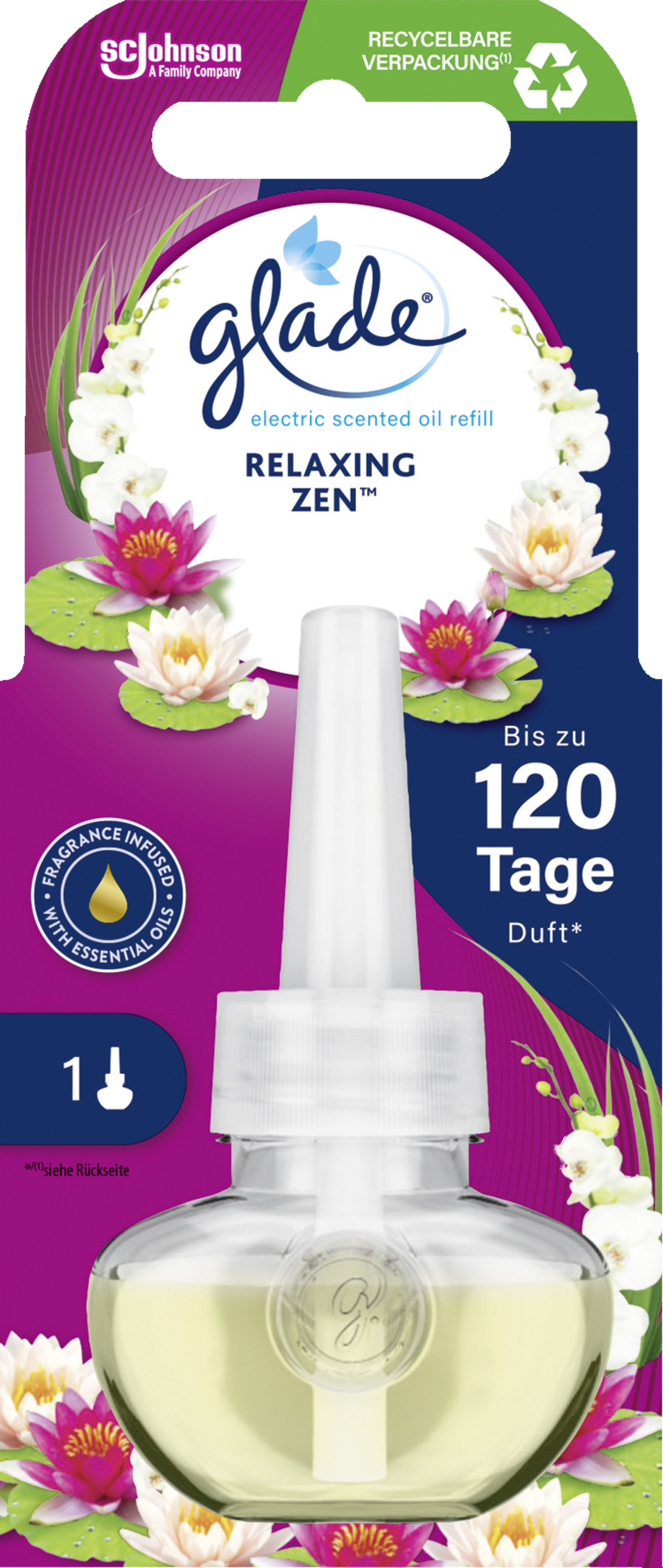 Glade Electric Scented Oil Duftstecker Nachfüller Relaxing Zen