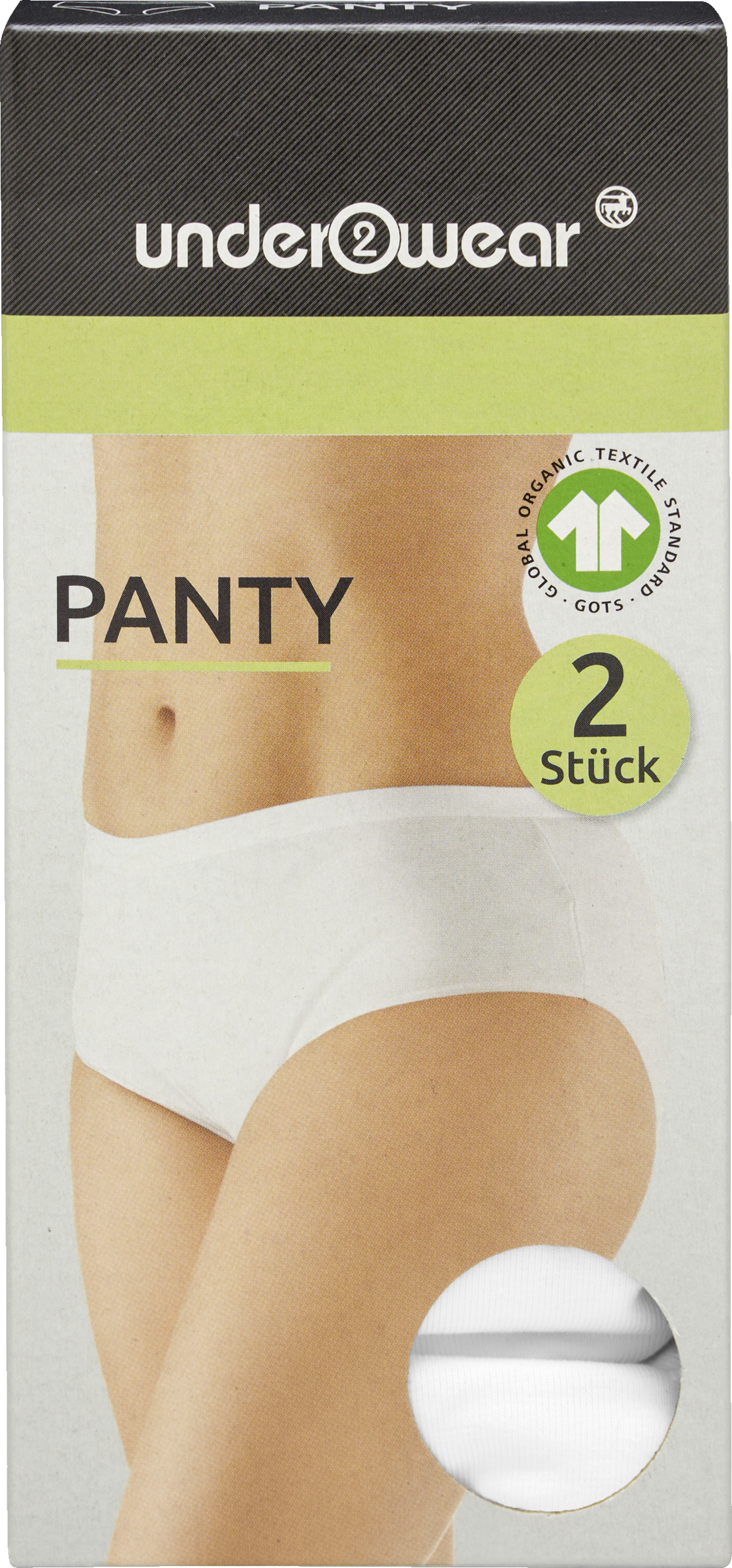 under2wear Panty Weiß Gr. L 2 Stück