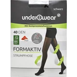 under2wear Stützstrumpfhose 40den schwarz Gr. M