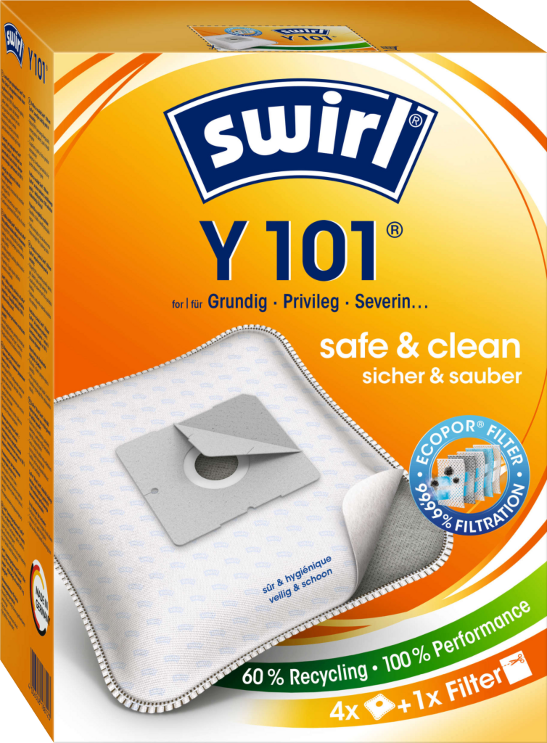 Staubsaugerbeutel Y 101 EcoPor®