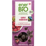 Ganze Himbeeren in Zartbitterschokolade