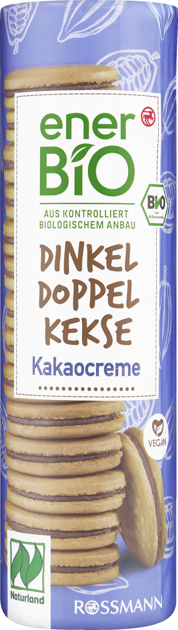 enerBiO Dinkel Doppelkeks Kakaocreme Naturland