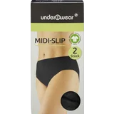 under2wear Midi Slip Schwarz Gr. L 2 Stück