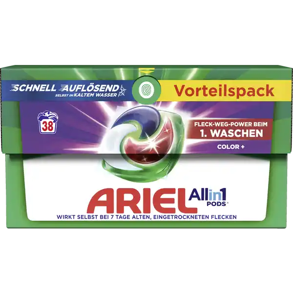 Color+ All-in-1 Pods Waschmittel Flüssig 38WL