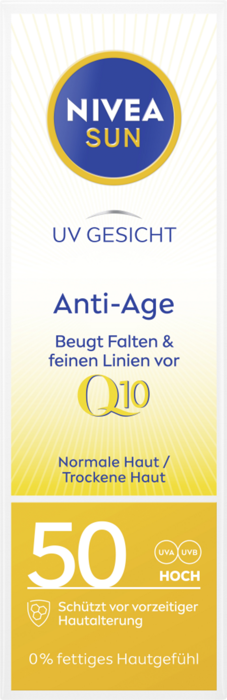 NIVEA SUN UV Gesicht Anti-Age Sonnenschutz Q10 LSF 50