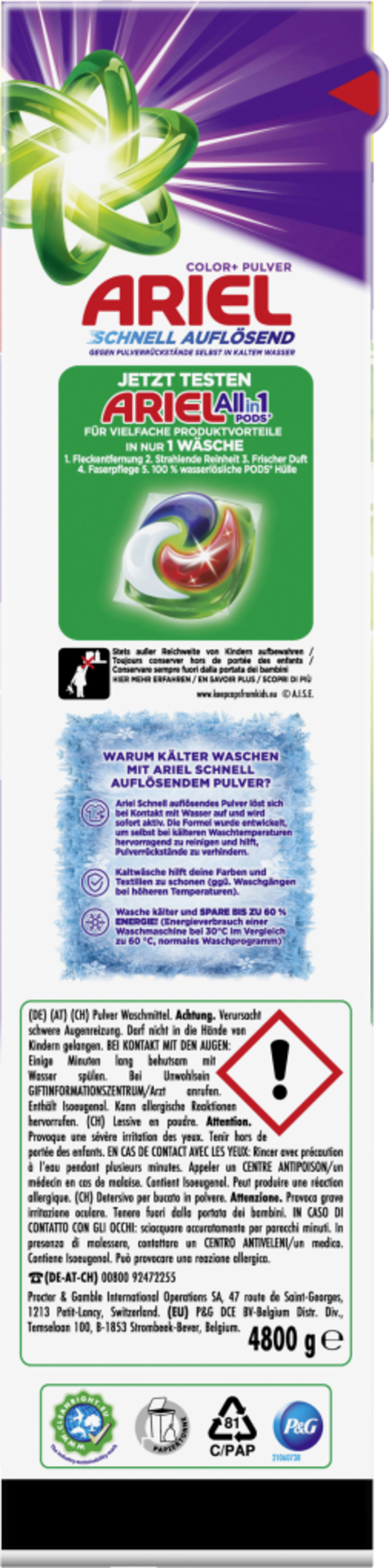 Ariel Colorwaschmittel Pulver 80 WL online kaufen | rossmann.de