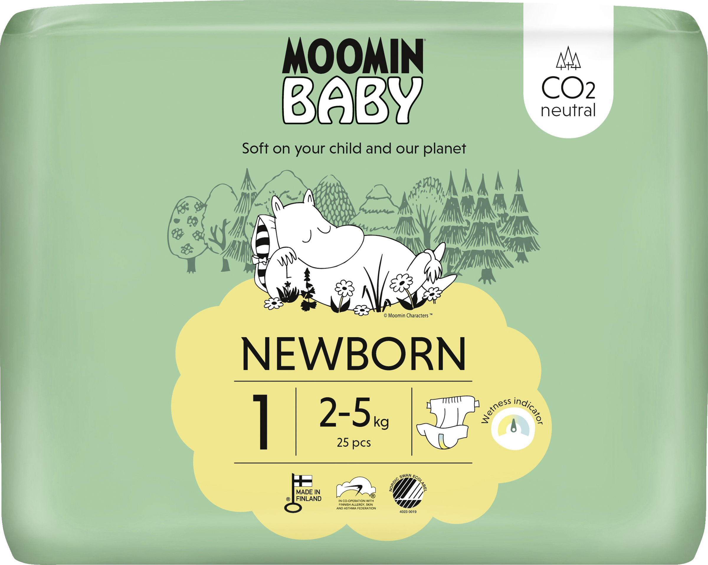 Moomin Baby Windel Gr.1 (2-5kg)