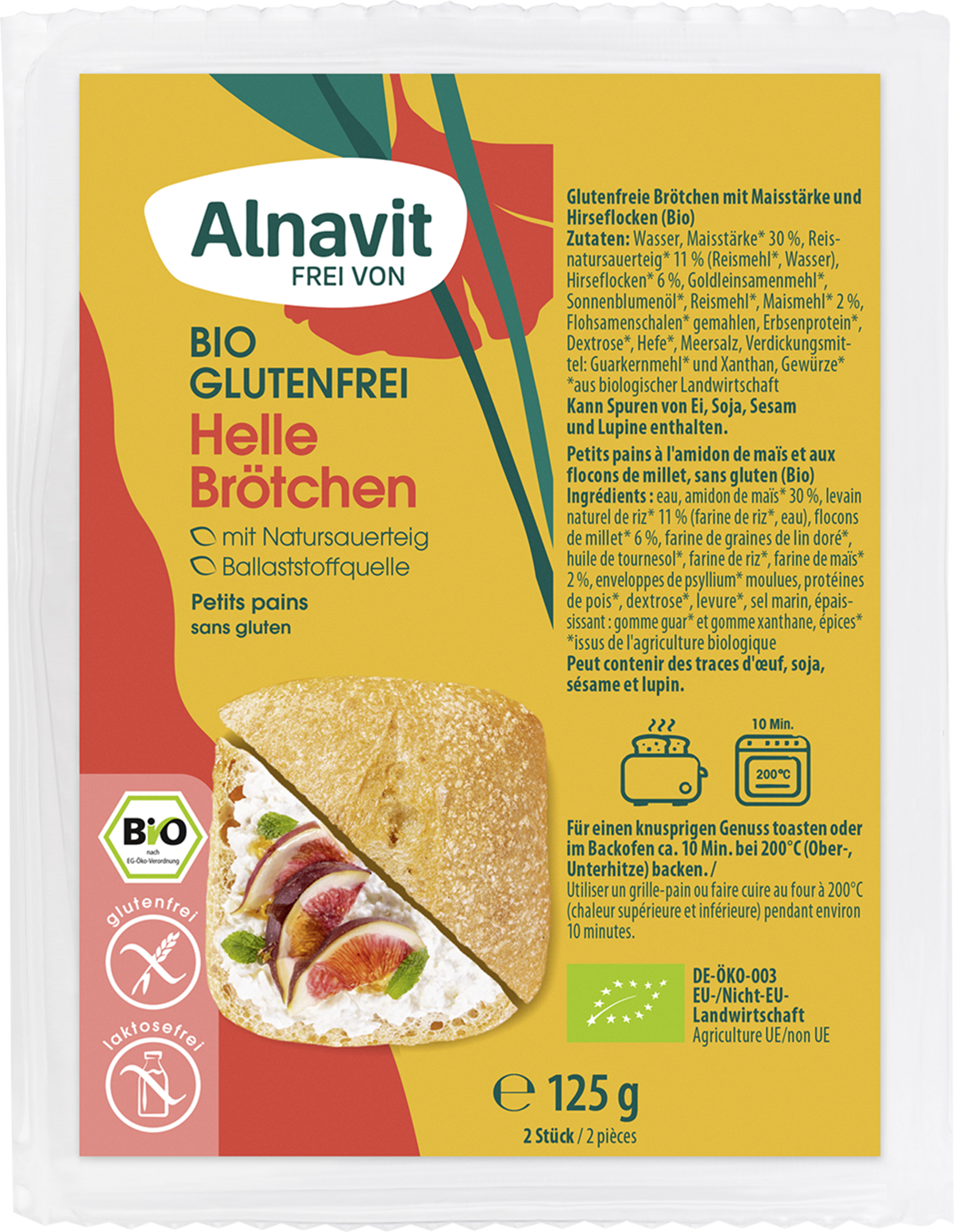 Alnavit Bio Helle Brötchen