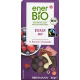 Beeren-Mix in dreierlei Schokolade