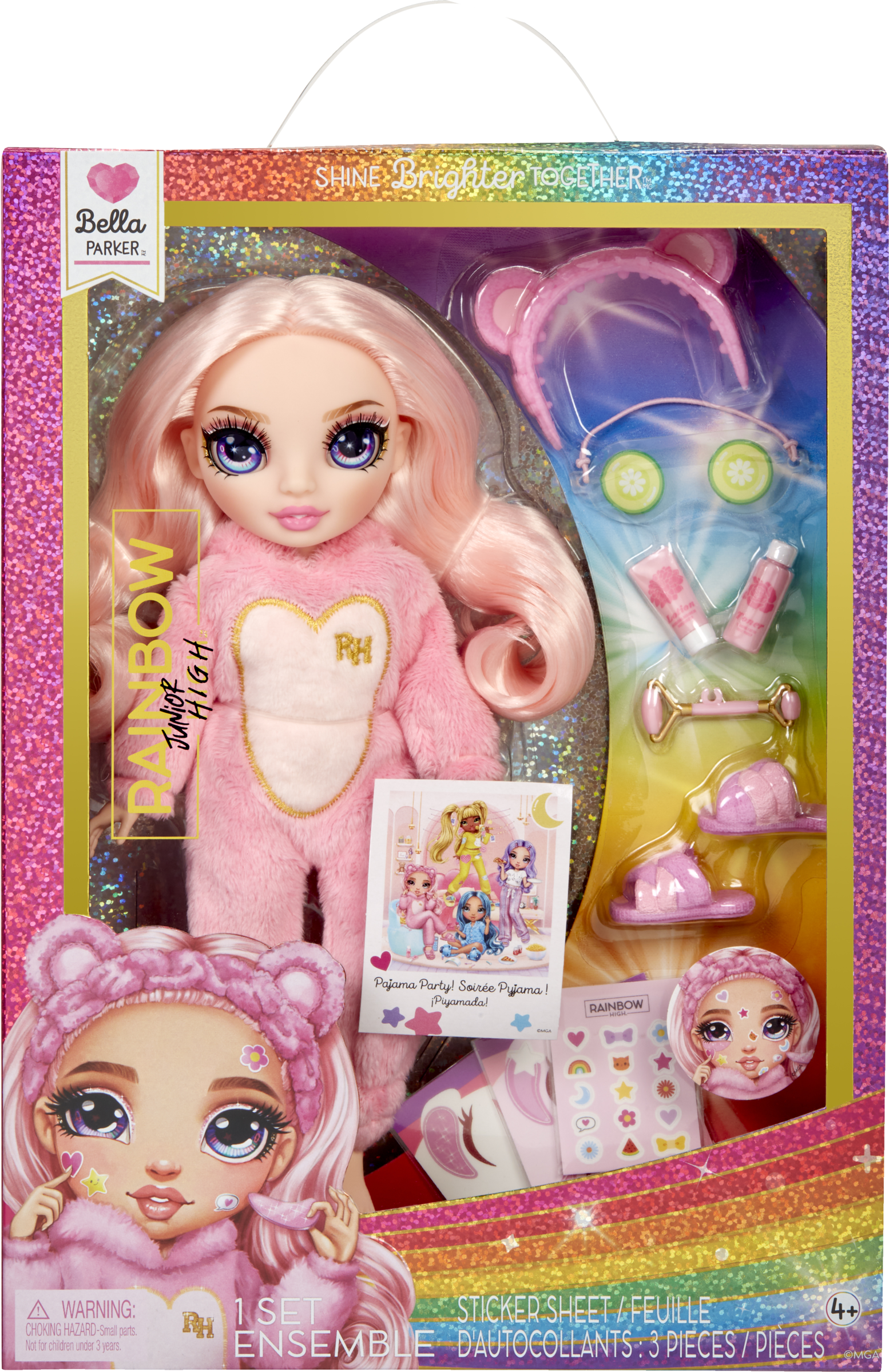 Rainbow High Junior High PJ Party Puppe - Bella (Yellow)