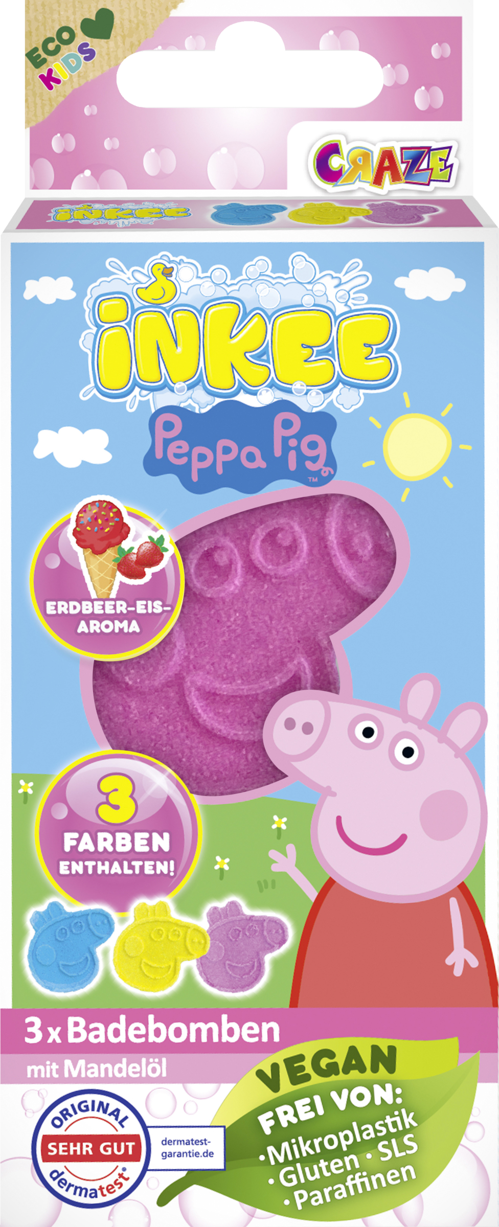 CRAZE INKEE Badebombe Peppa Pig