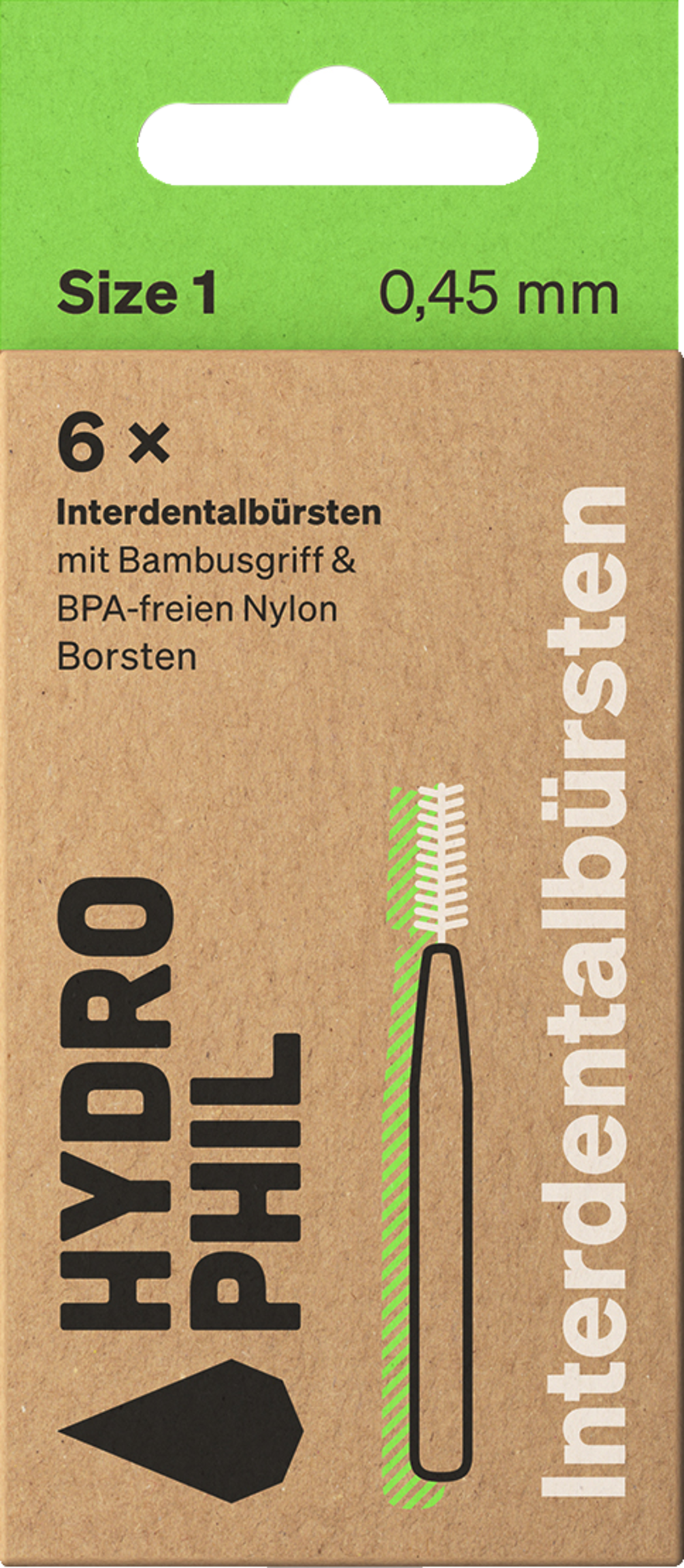 HYDROPHIL Interdentalbürsten Gr. 1