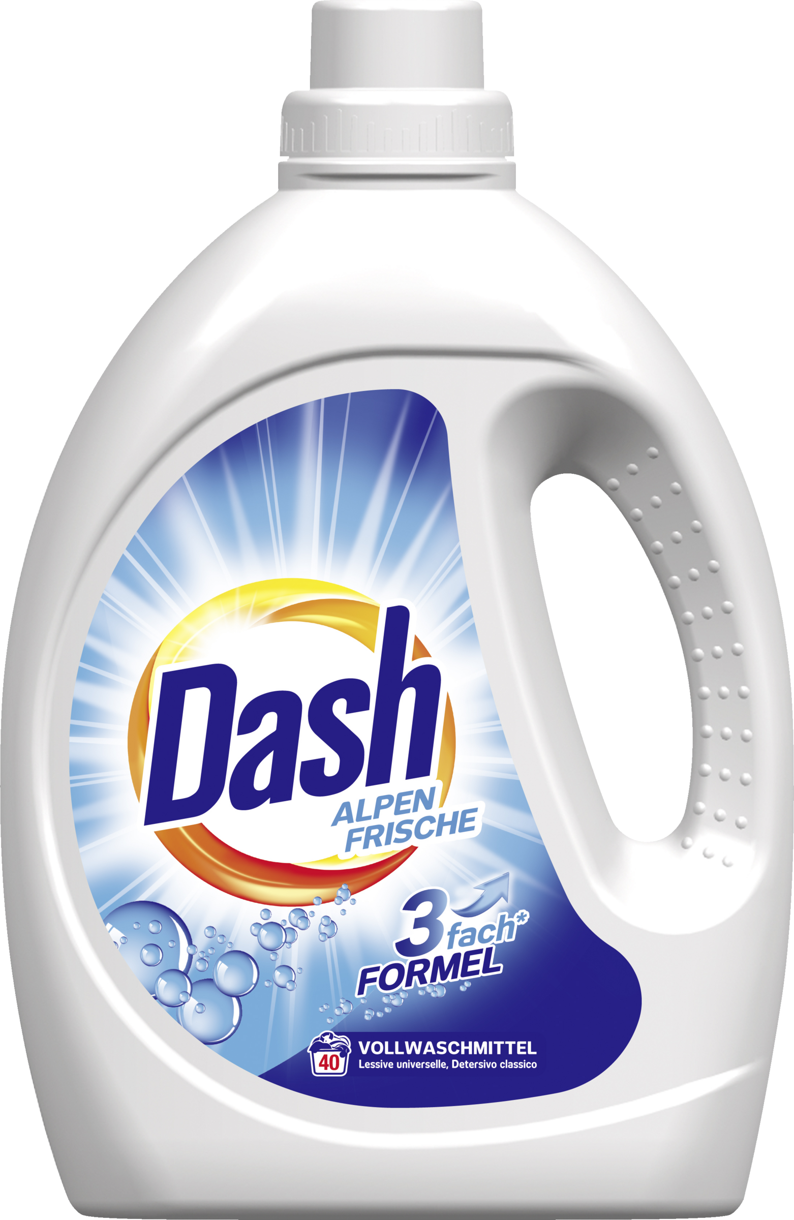 Dash Vollwaschmittel Flüssig Alpen Frische 40 WL