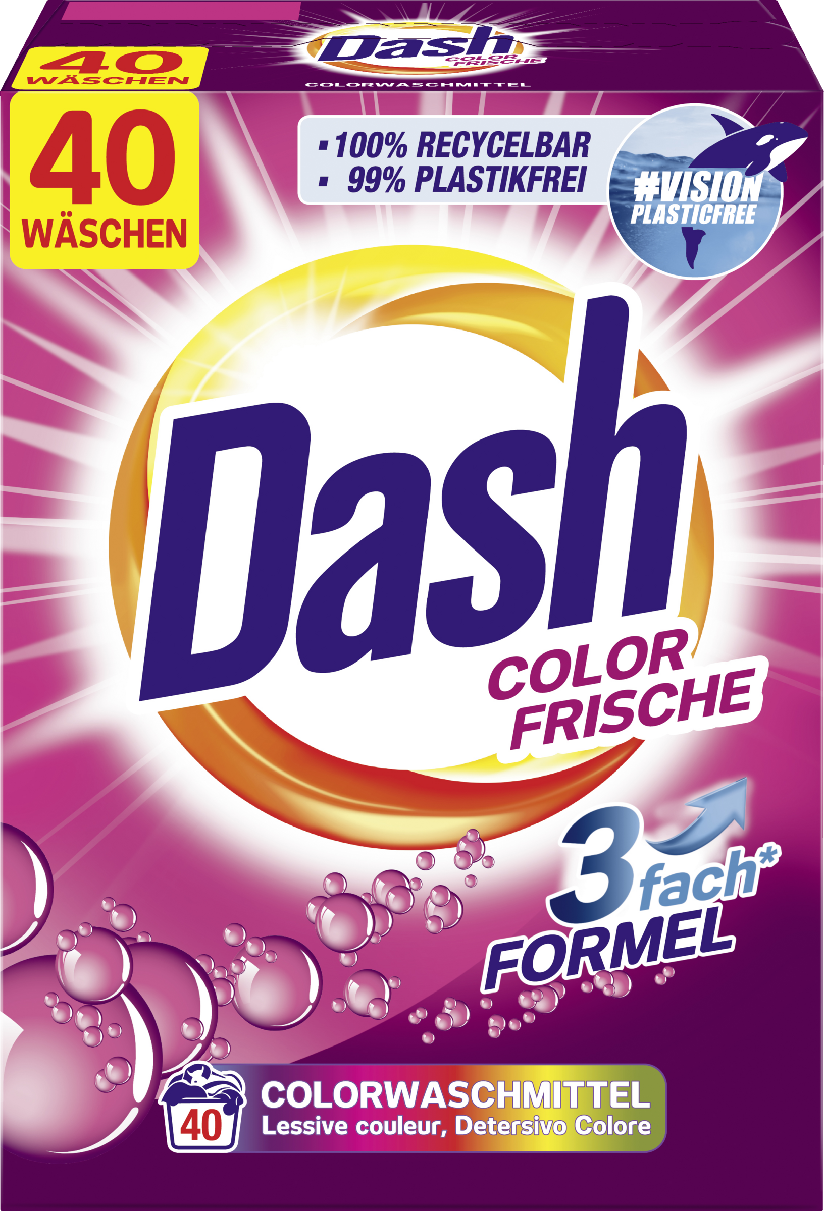 Dash Colorwaschmittel Pulver Color Frische 40 WL
