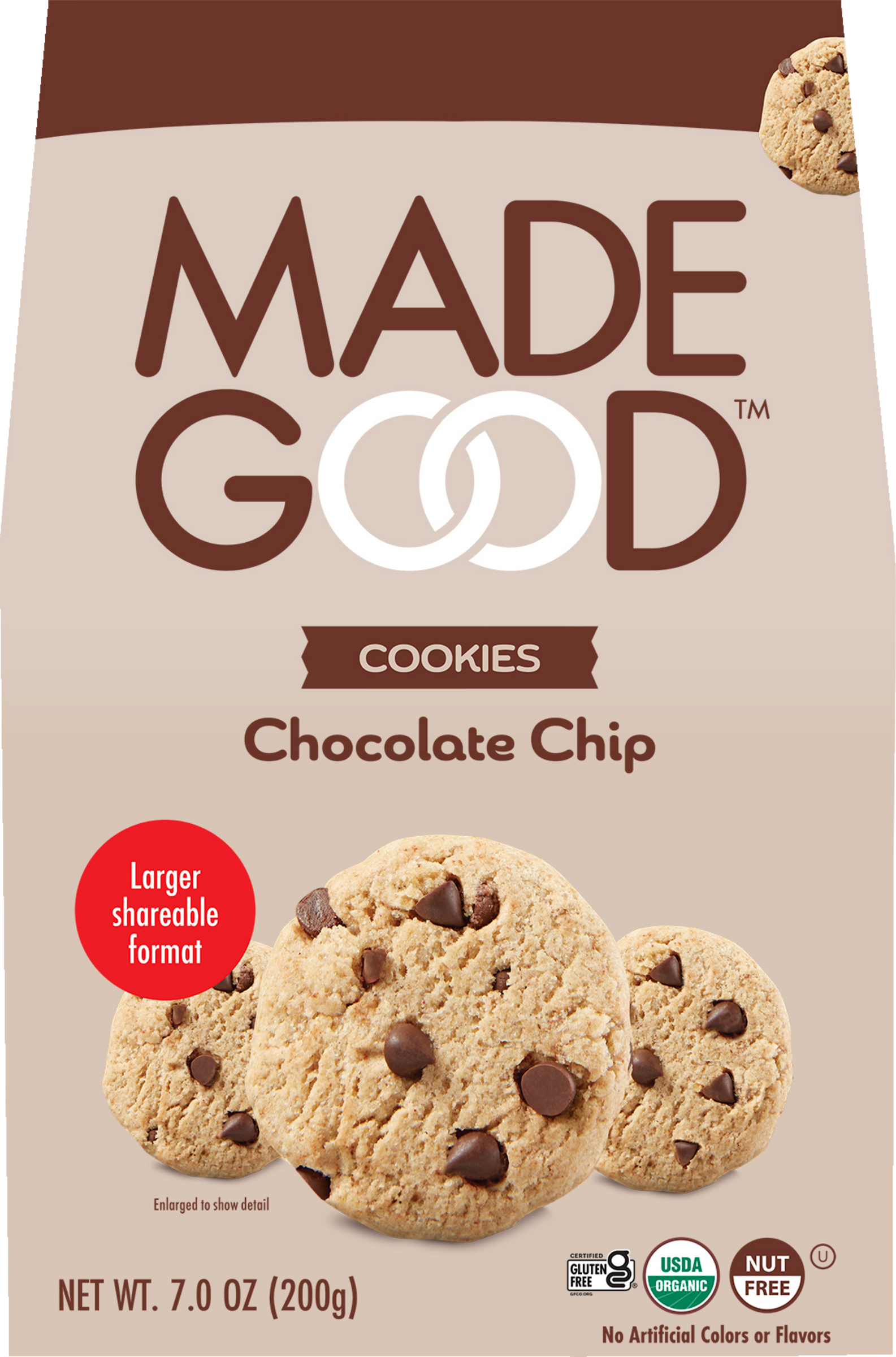 MadeGood Bio Knusprige Cookies mit Chocolate Chips
