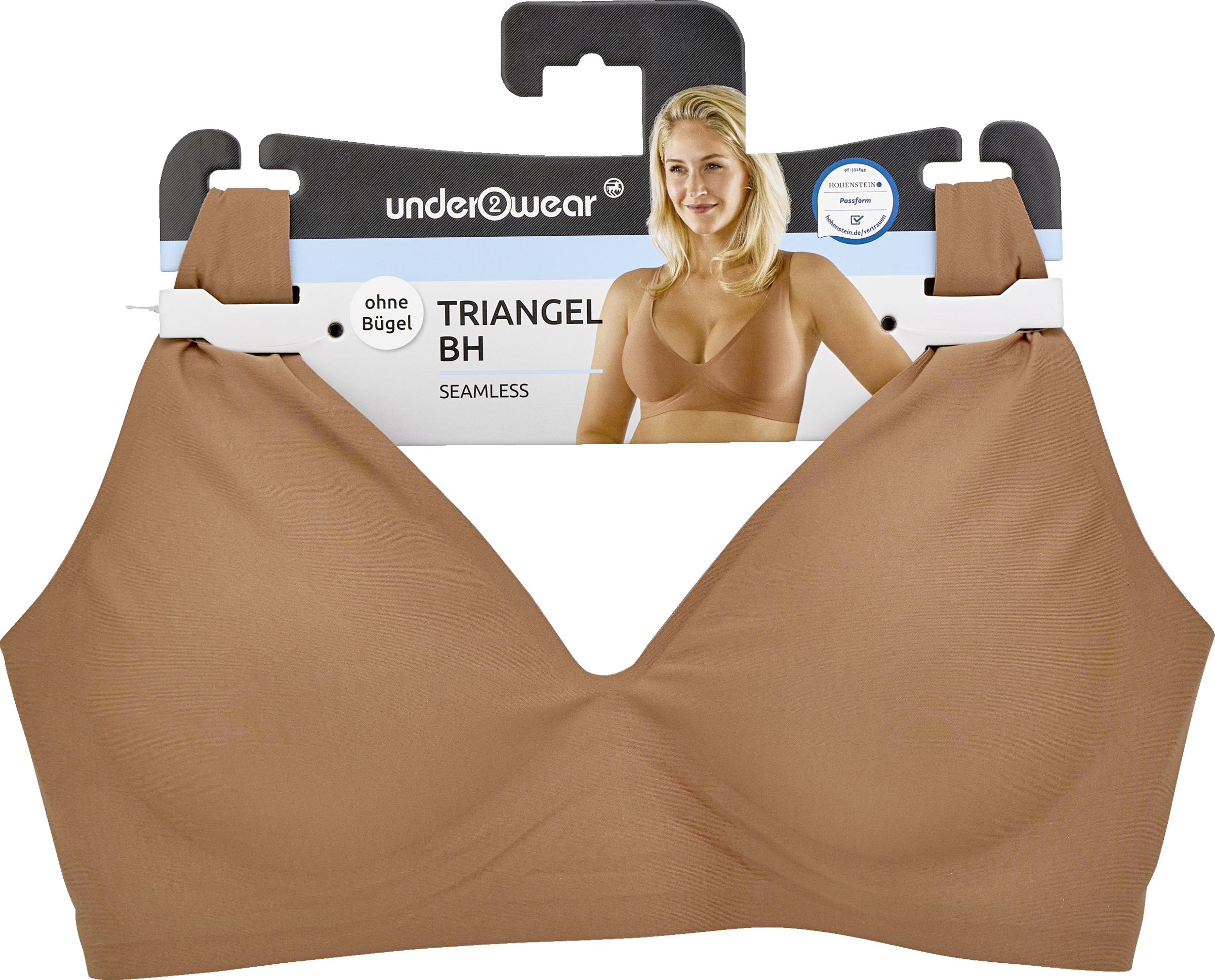 under2wear Triangel BH karamell Gr. L