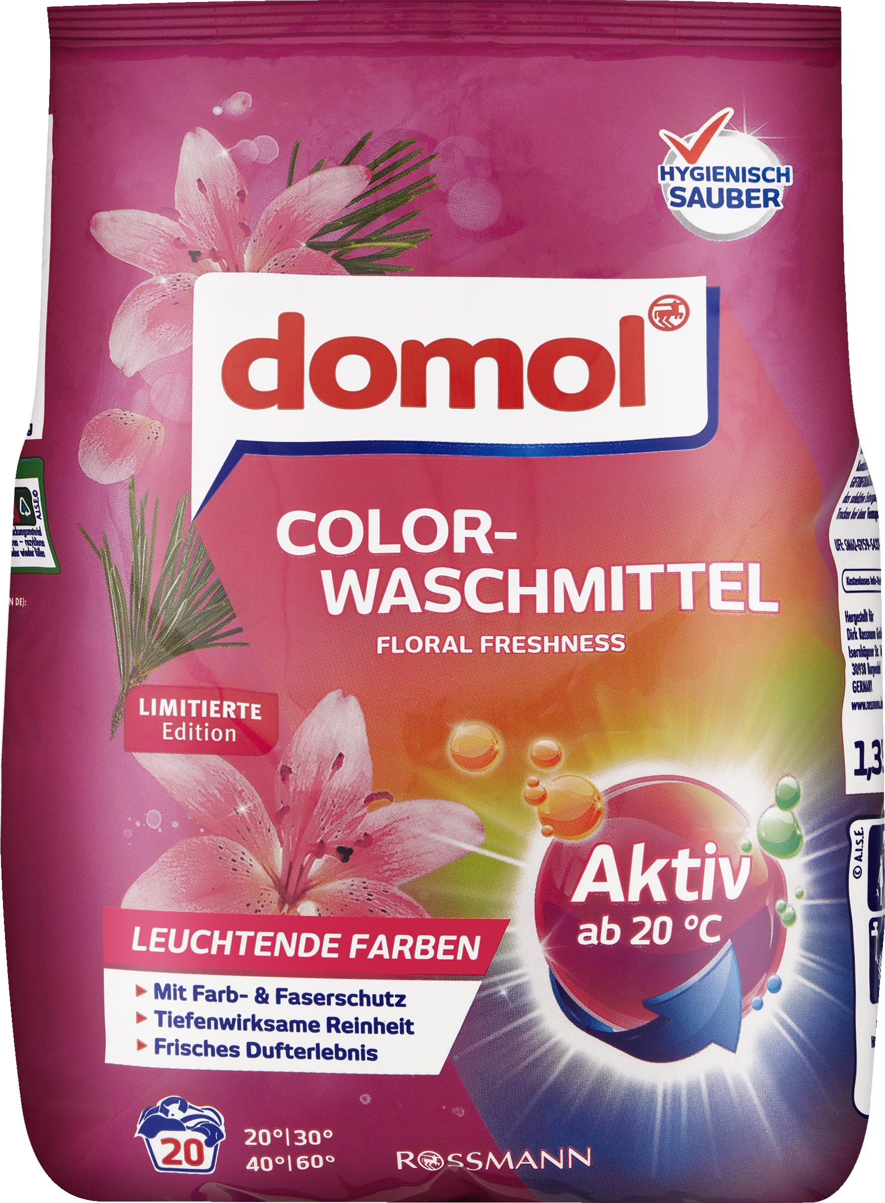 Colorwaschmittel Pulver Floral Freshness 20 WL
