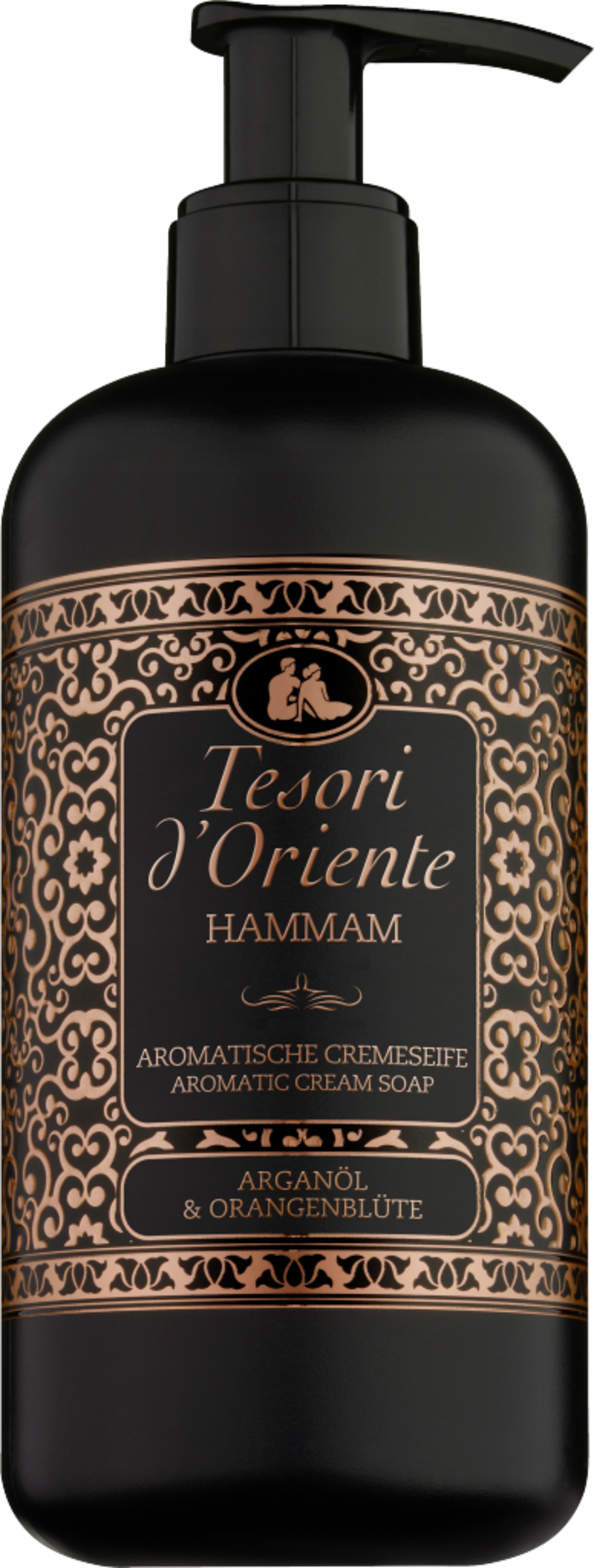 Tesori d'Oriente Aromatische cremige Handseife Hammam Arganöl & Orangenblüte