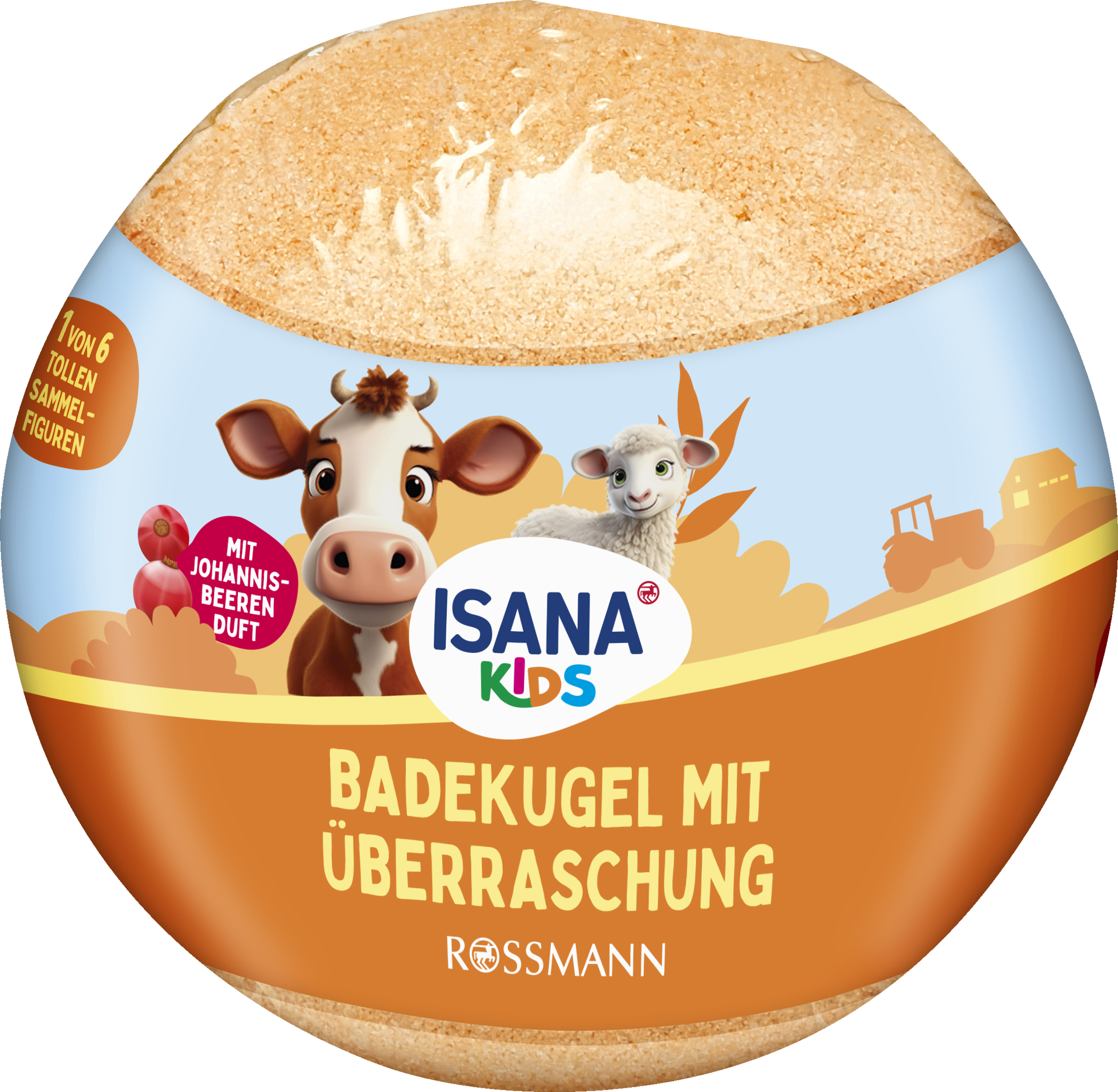 ISANA KiDS Badekugel mit Überraschung Bauernhof