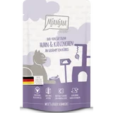 Quetschie - Duo von saftigem Hühnchen & Kaninchen an gedämpftem Kürbis 125g