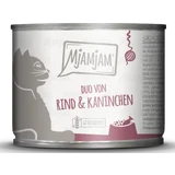 Duo von schmackhaftem Rind & Kaninchen an Möhrchen 200g