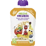 Bio Quetschie Banane, Apfel, Himbeere, Blaubeere mit Hafer