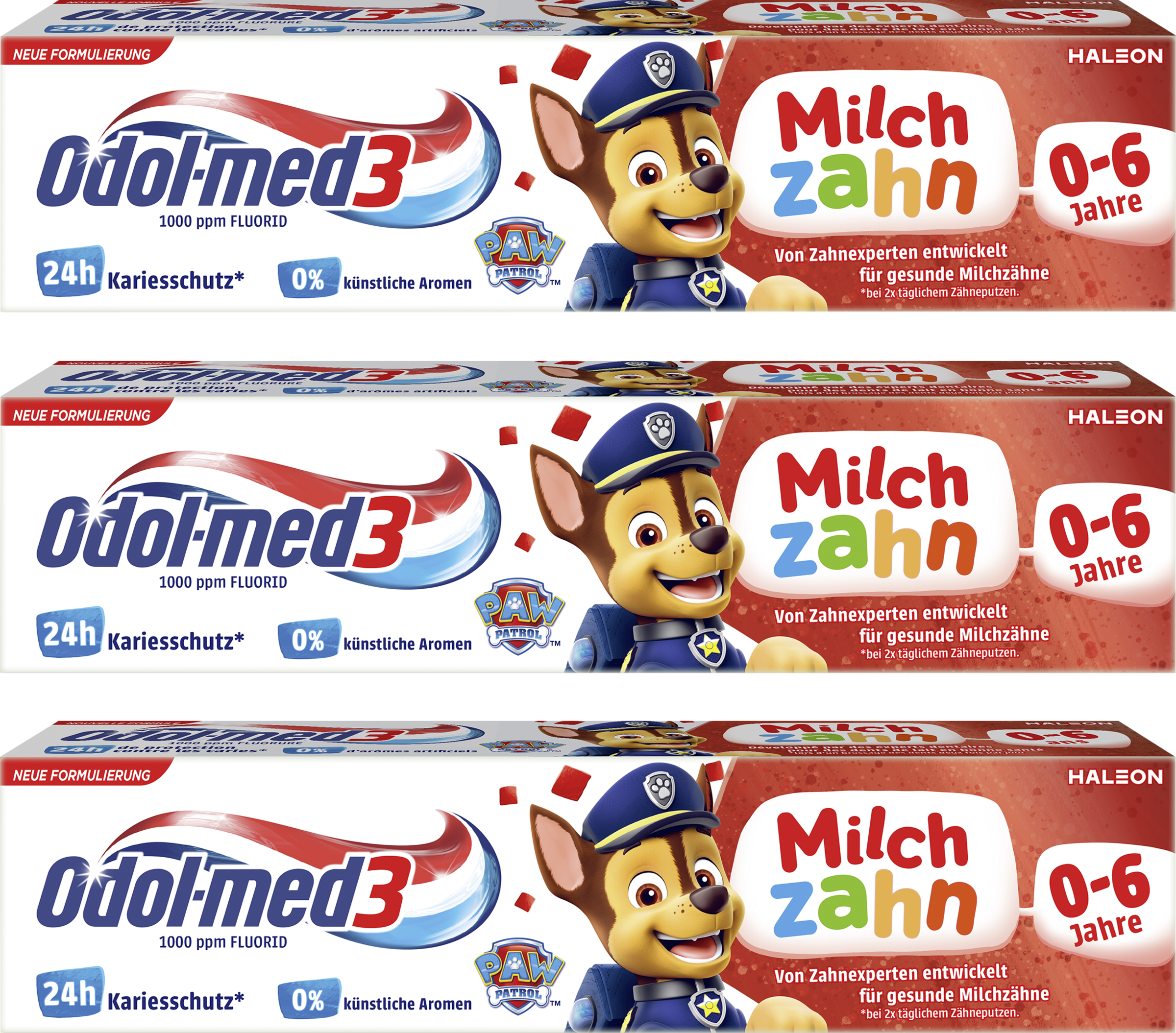 Odol med3 3x50 ml Milchzahn Zahnpasta bis 6 Jahre