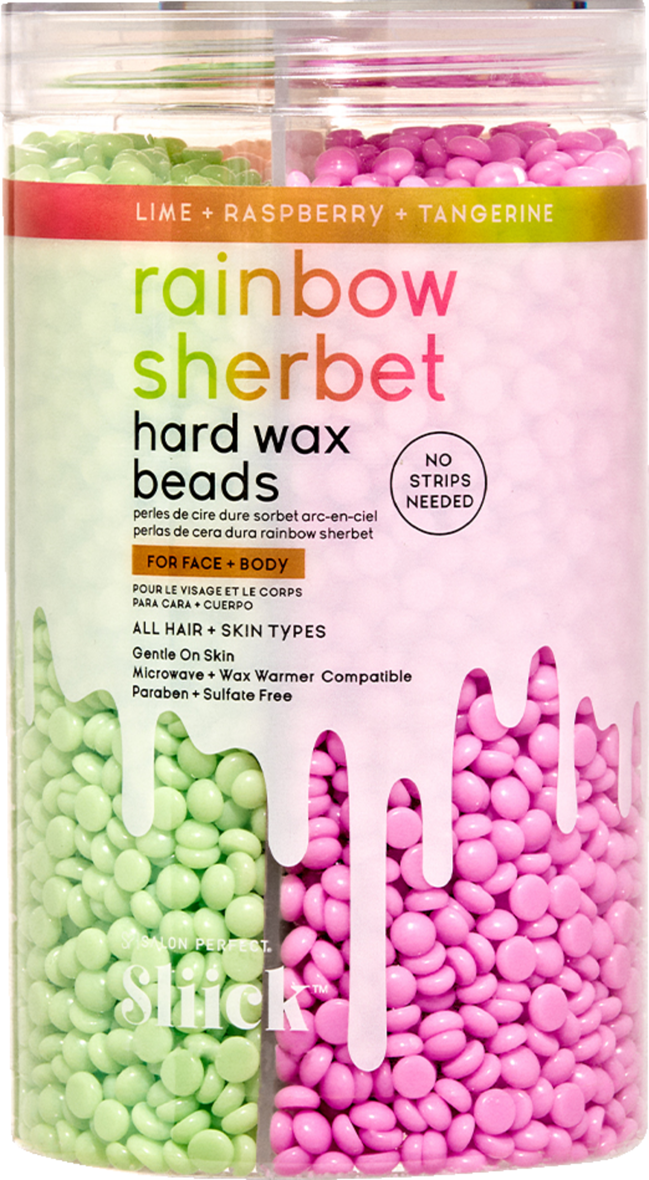 Sliick Hard Wax Beads Rainbow Sherbet