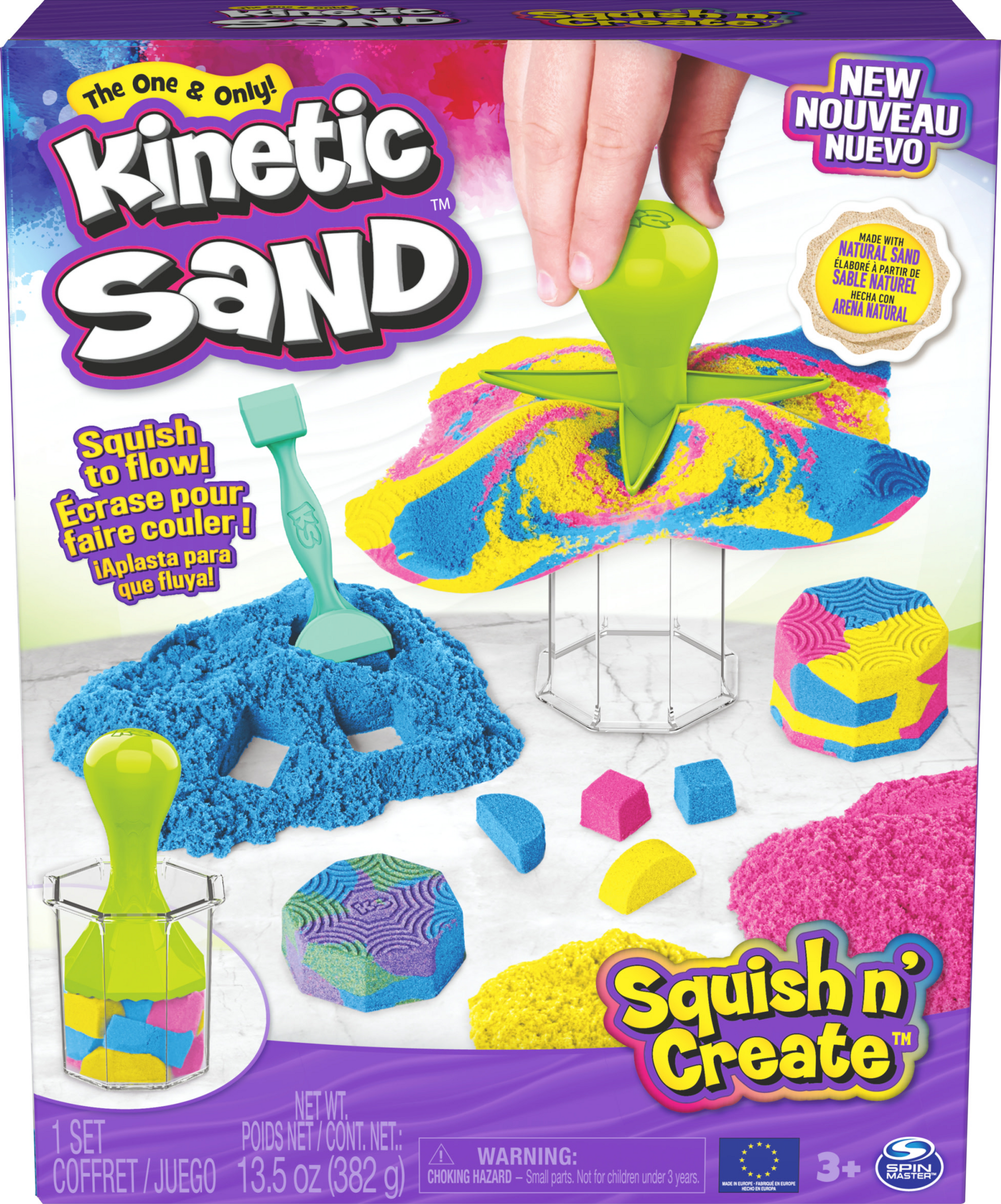 Spin Master kinetic sand squish n`create