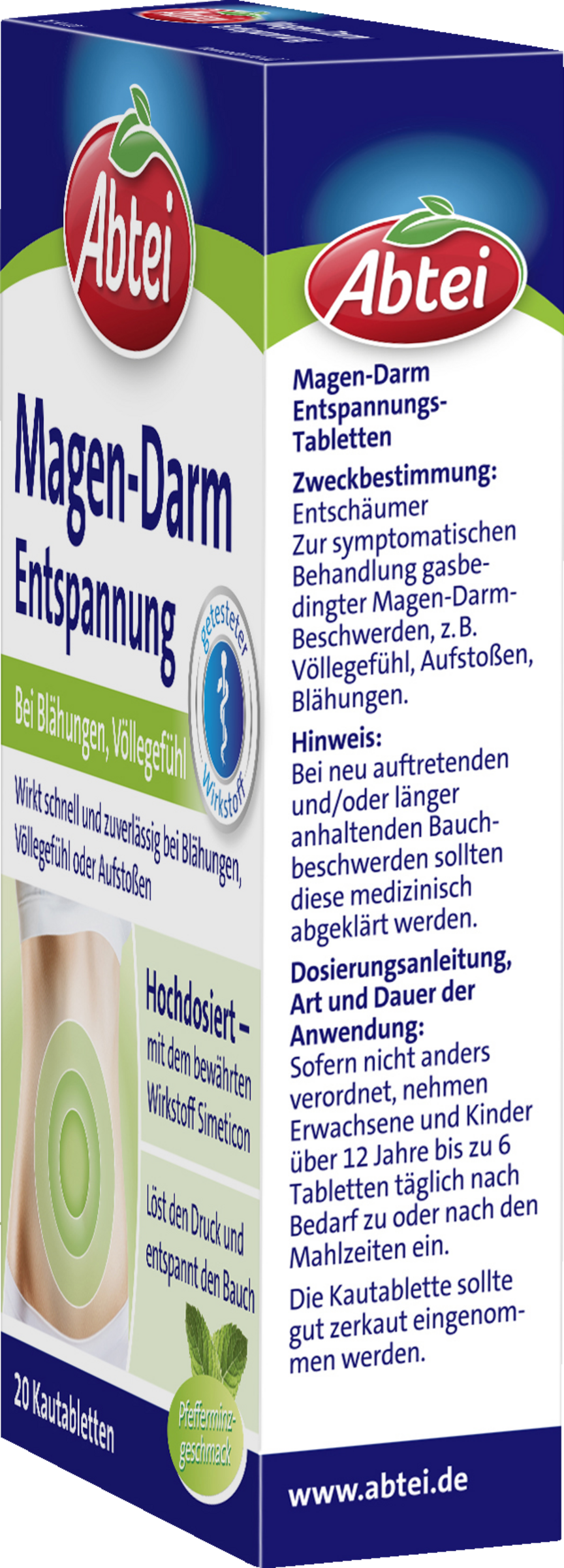 أقراص مضغ للاسترخاء المعدي المعوي 2