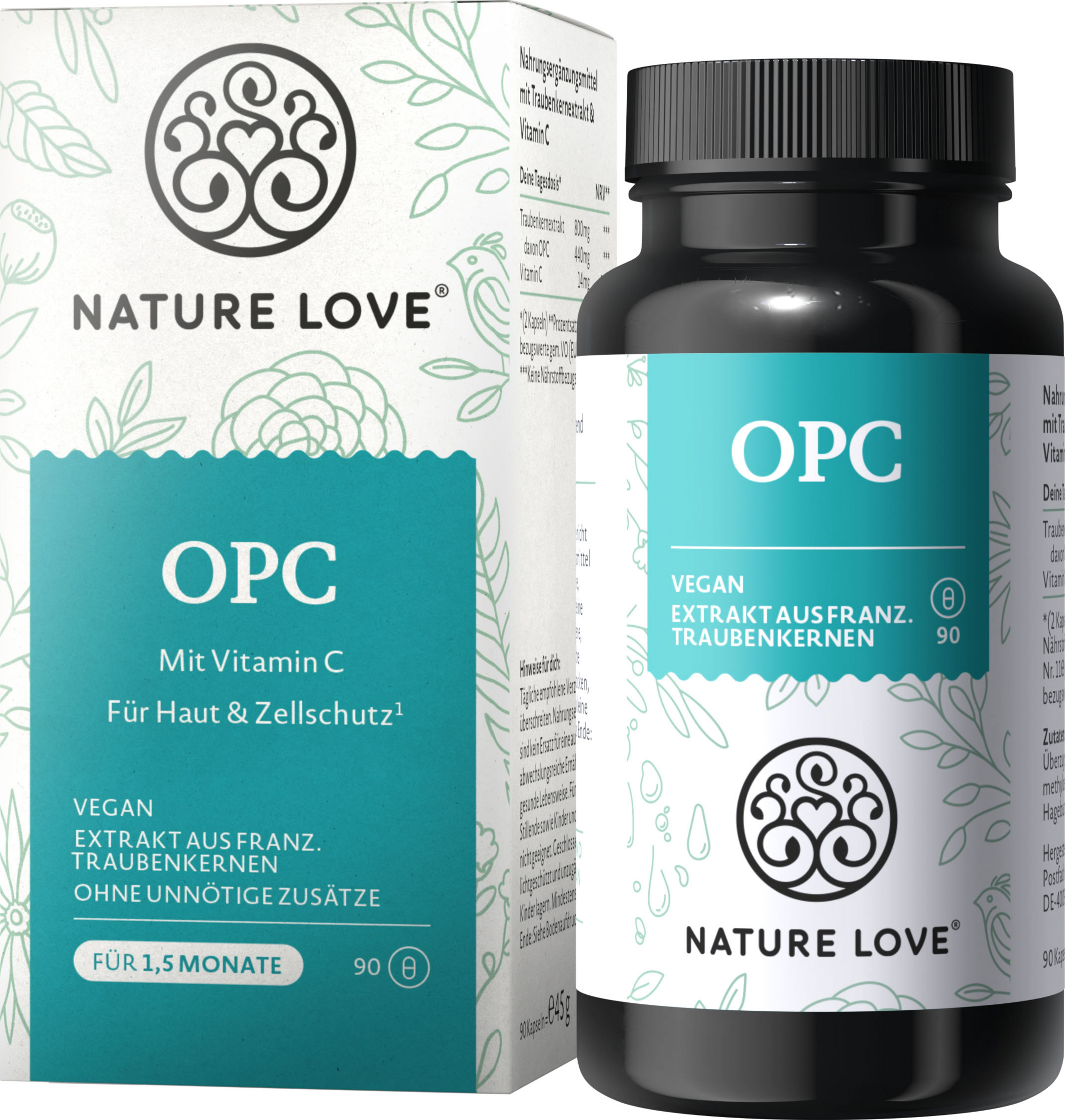 Nature Love Traubenkernextrakt mit 55% OPC