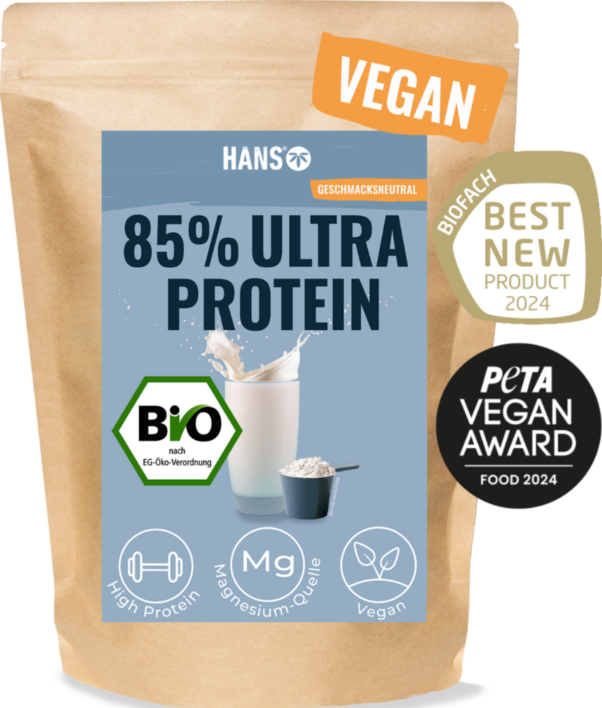 HANS Brainfood Bio Ultra Protein 85%