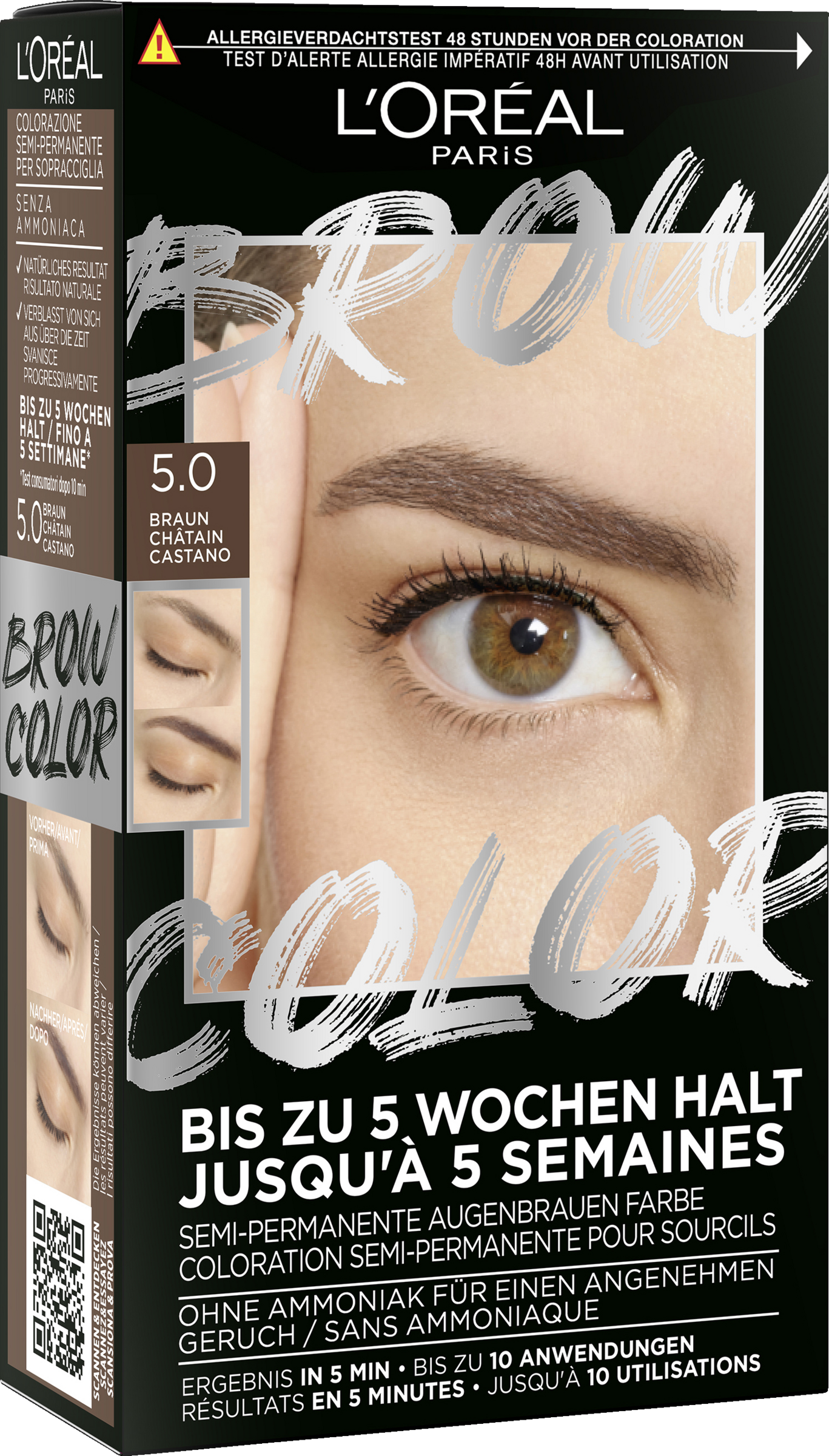 Brow Color Semi-Permanente Augenbrauenfarbe 5.0 Braun