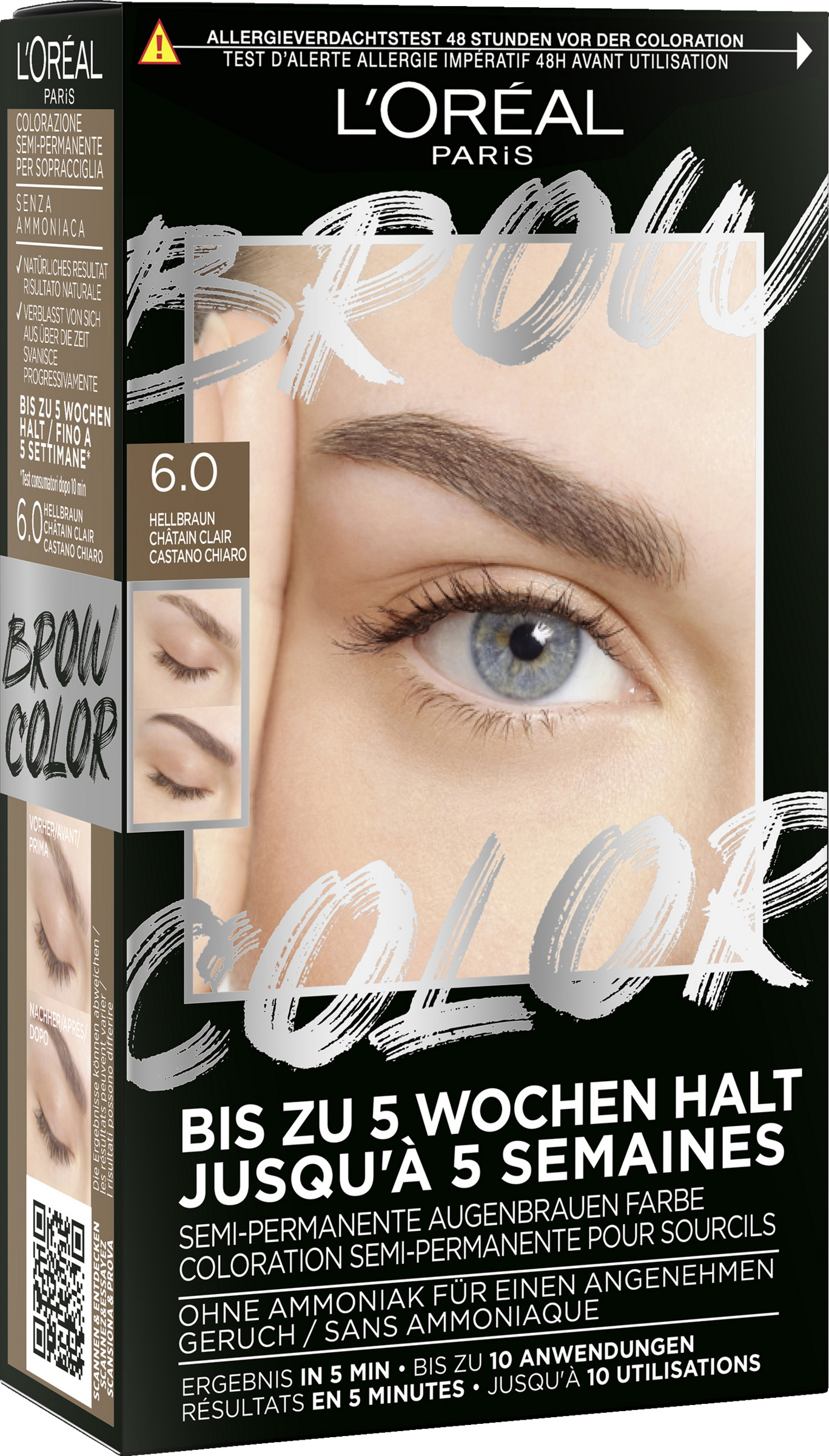 Brow Color Semi-Permanente Augenbrauenfarbe 6.0 Hellbraun