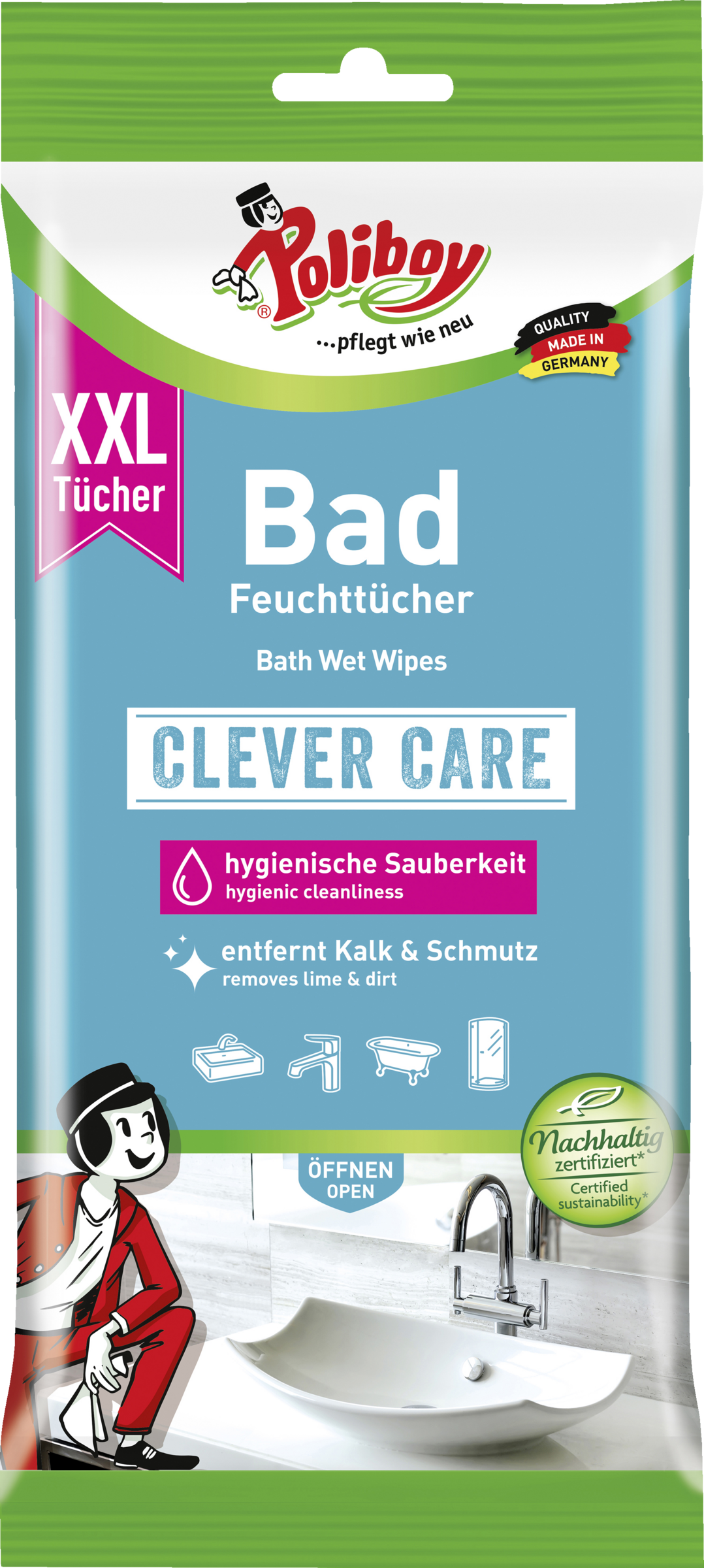 Poliboy XXL Bad Feuchttücher