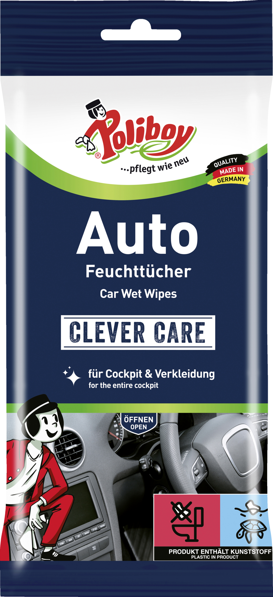 Poliboy Auto Feuchttücher