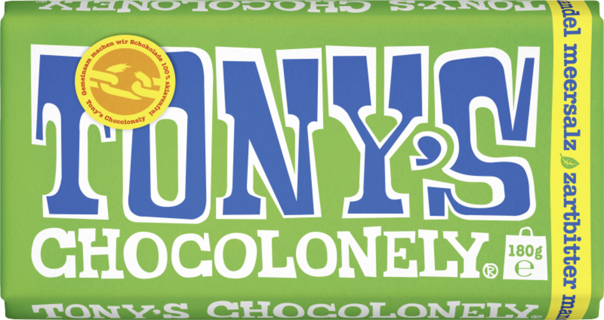 Tony’s Chocolonely Zartbitterschokolade 51% Mandel Meersalz