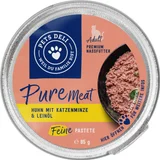 Nassfutter Pure Meat Huhn mit Katzenminze & Leinöl für Katzen