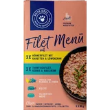 Nassfutter Multipack Filet-Menü Hühnerfilet & Thunfischfliet für Katzen