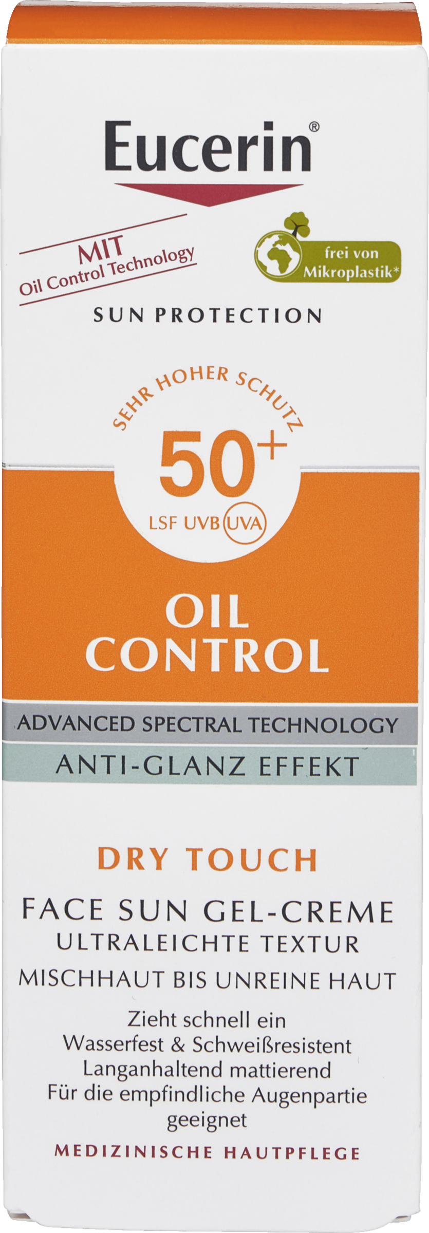 Eucerin Oil Control Dry Touch Face Sun Gel-Creme LSF 50+