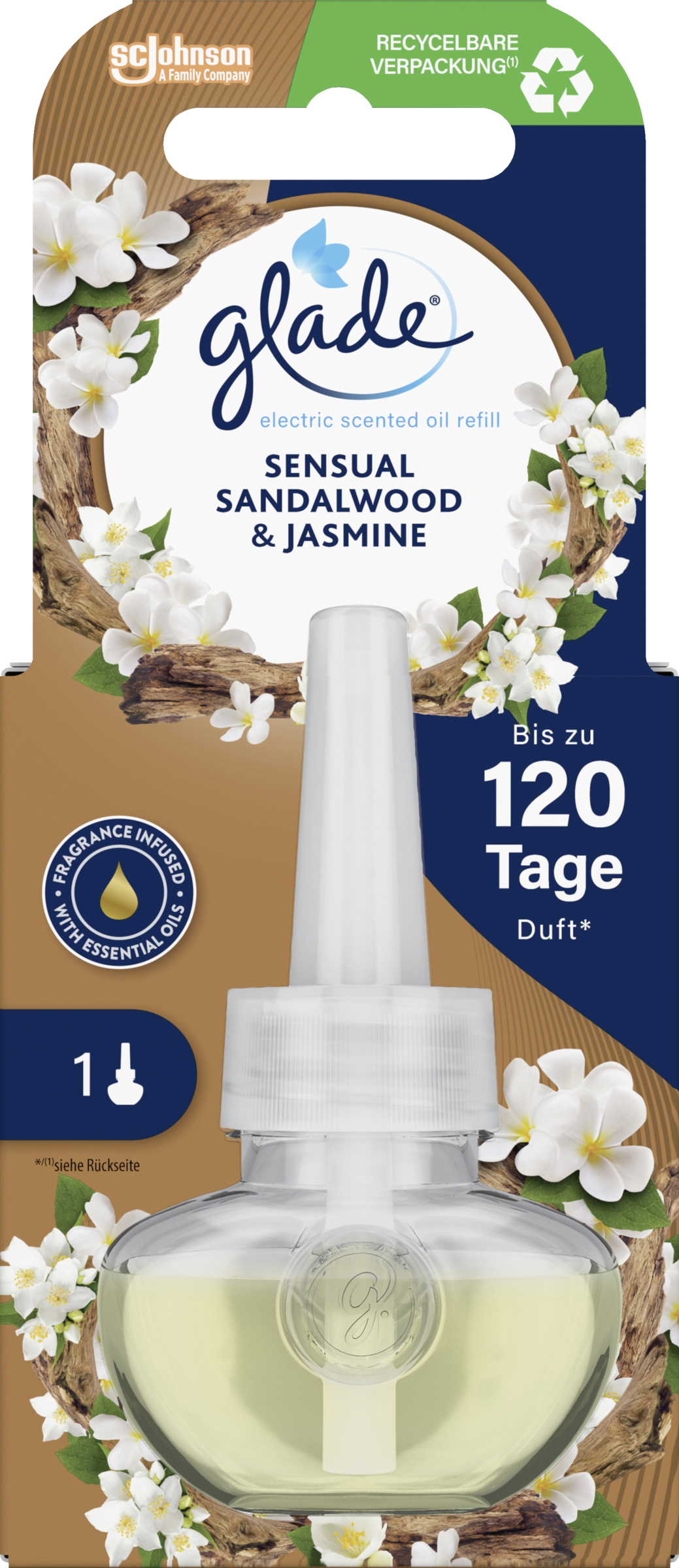 Glade Electric Scented Oil Duftstecker Nachfüller Sensual Sandalwood & Jasmine