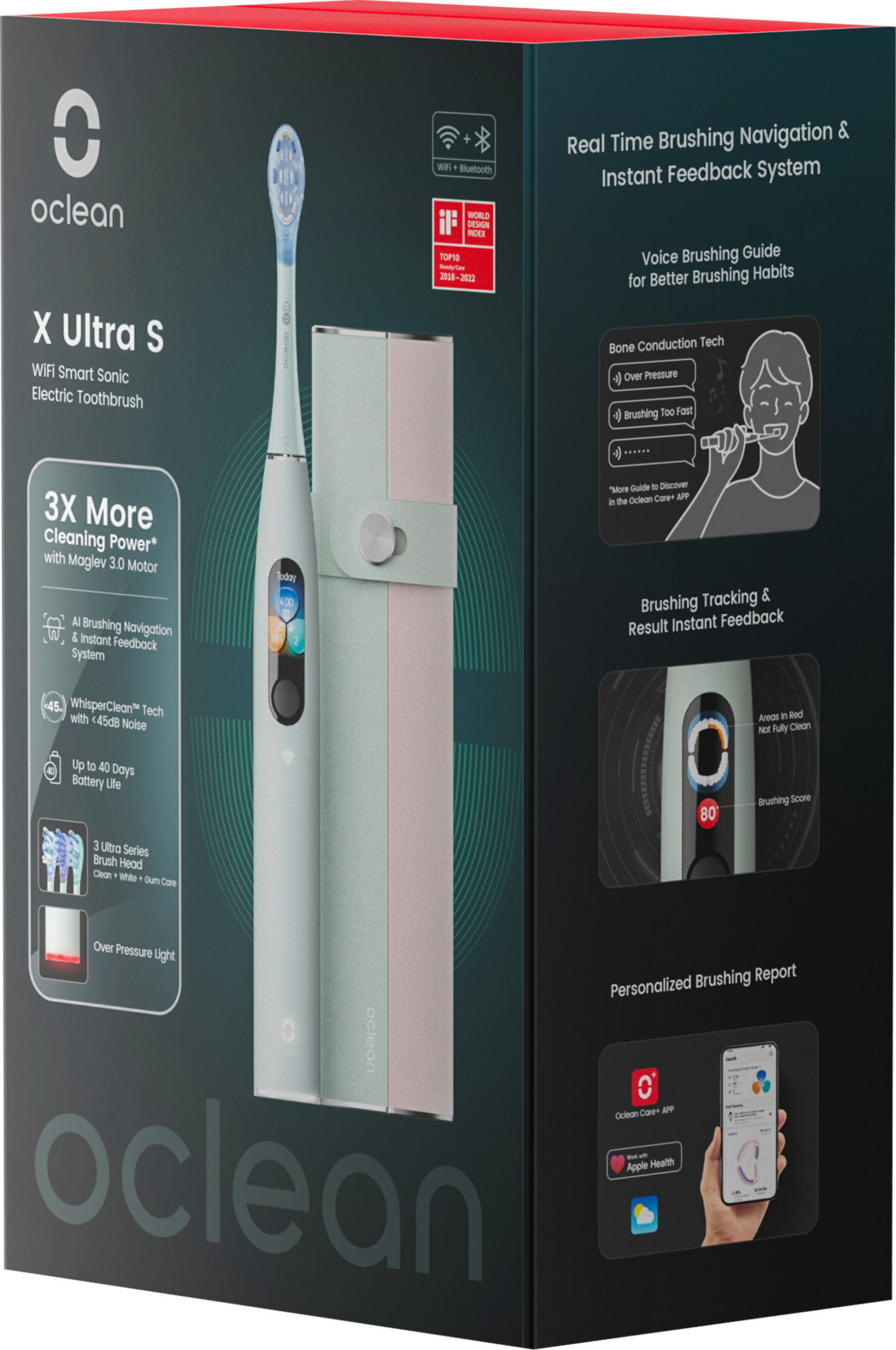 فرشاة أسنان كهربائية X Ultra S، أخضر