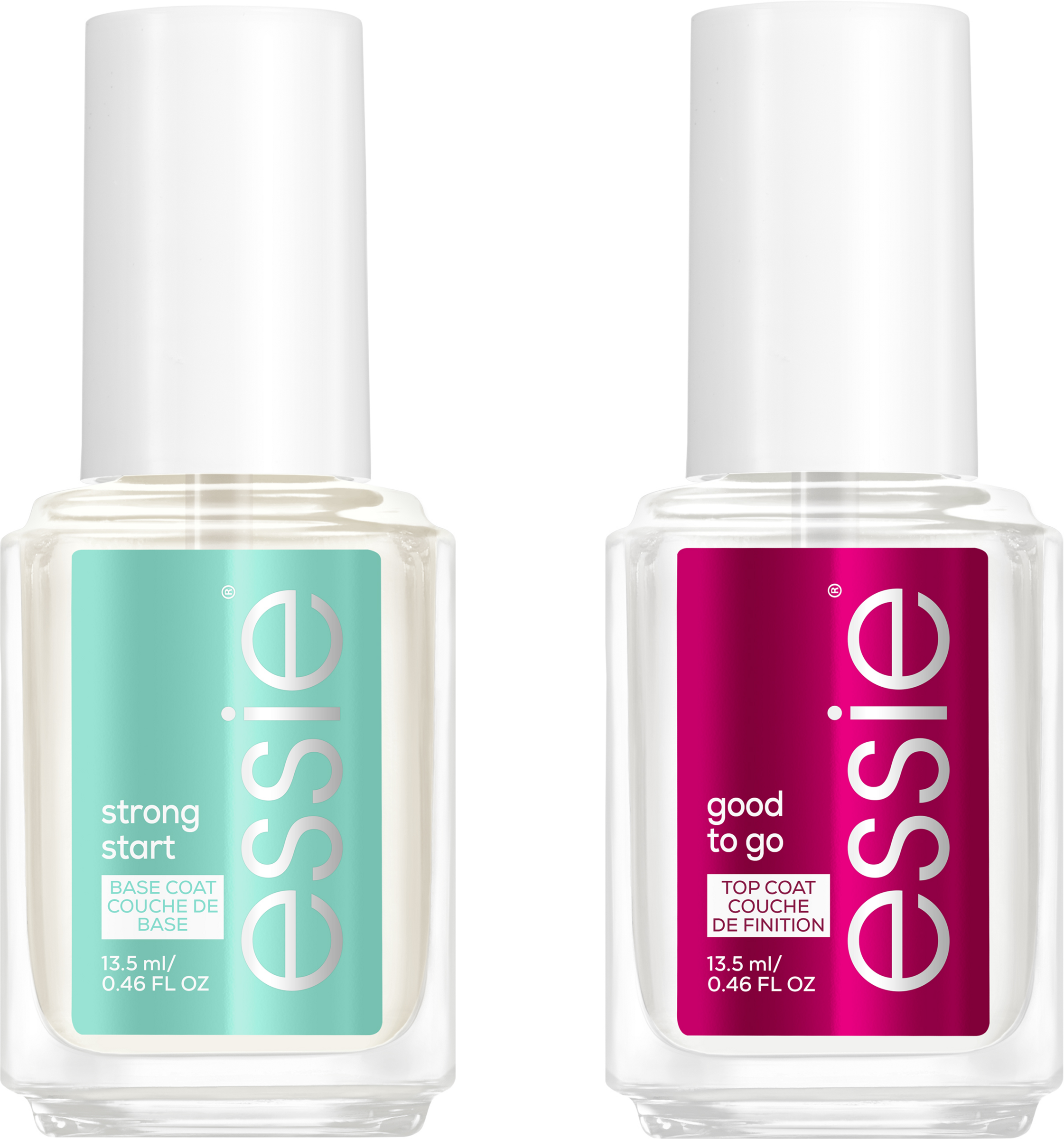 essie Nagellack Set strong start base coat, good to go top coat