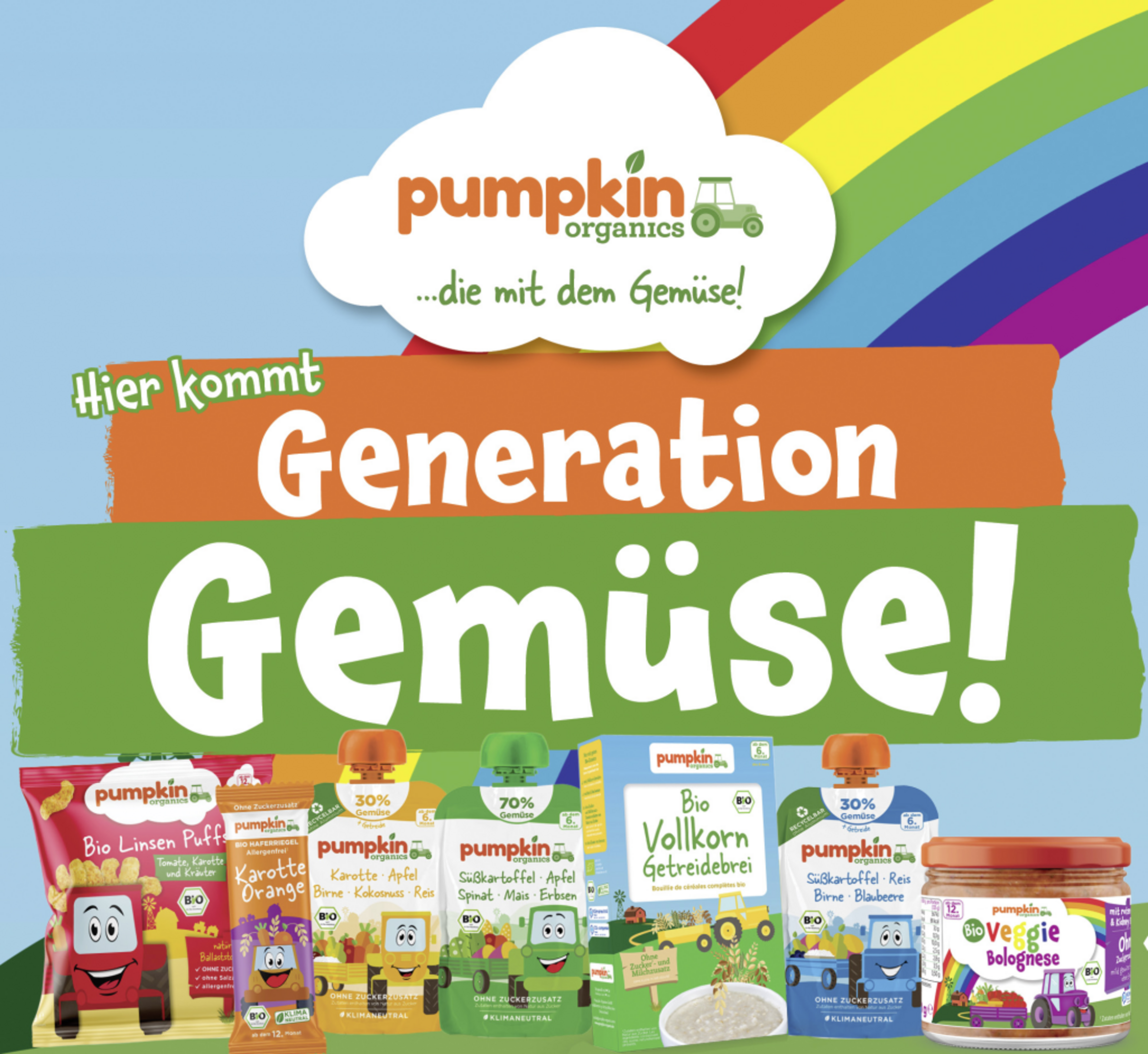 Pumpkin Organics Bio Gemüse Puffs mit Kürbis & Karotte online kaufen
